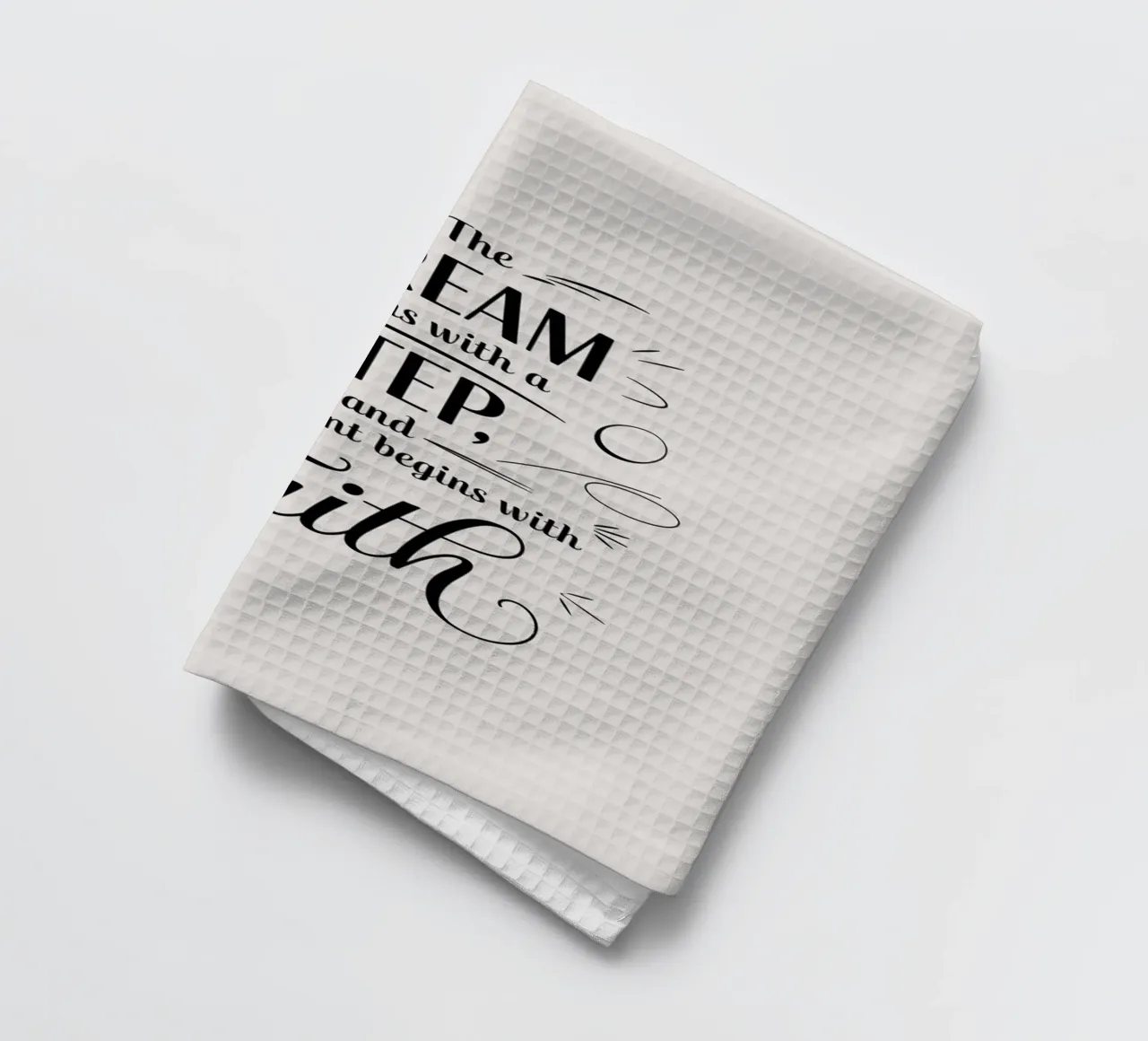 Le rêve commence par un pas, et l'accomplissement commence par un échec. torchon de logic