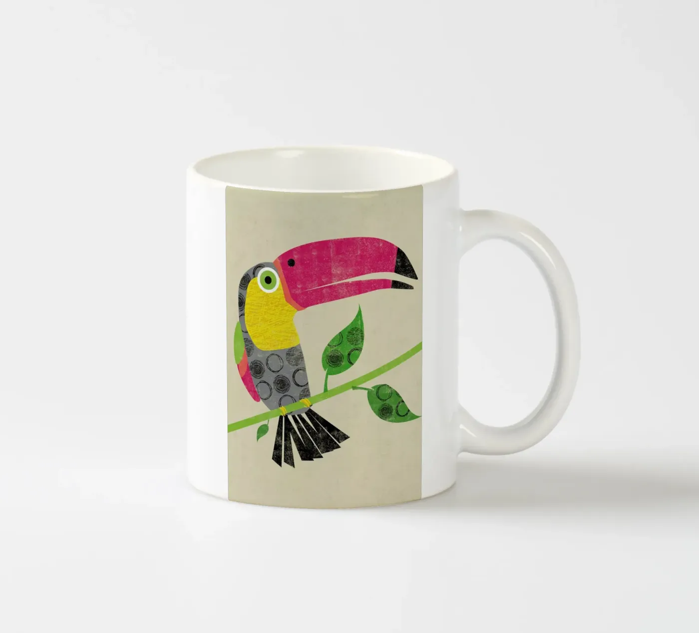Toucan ceramic mug by Rocket68