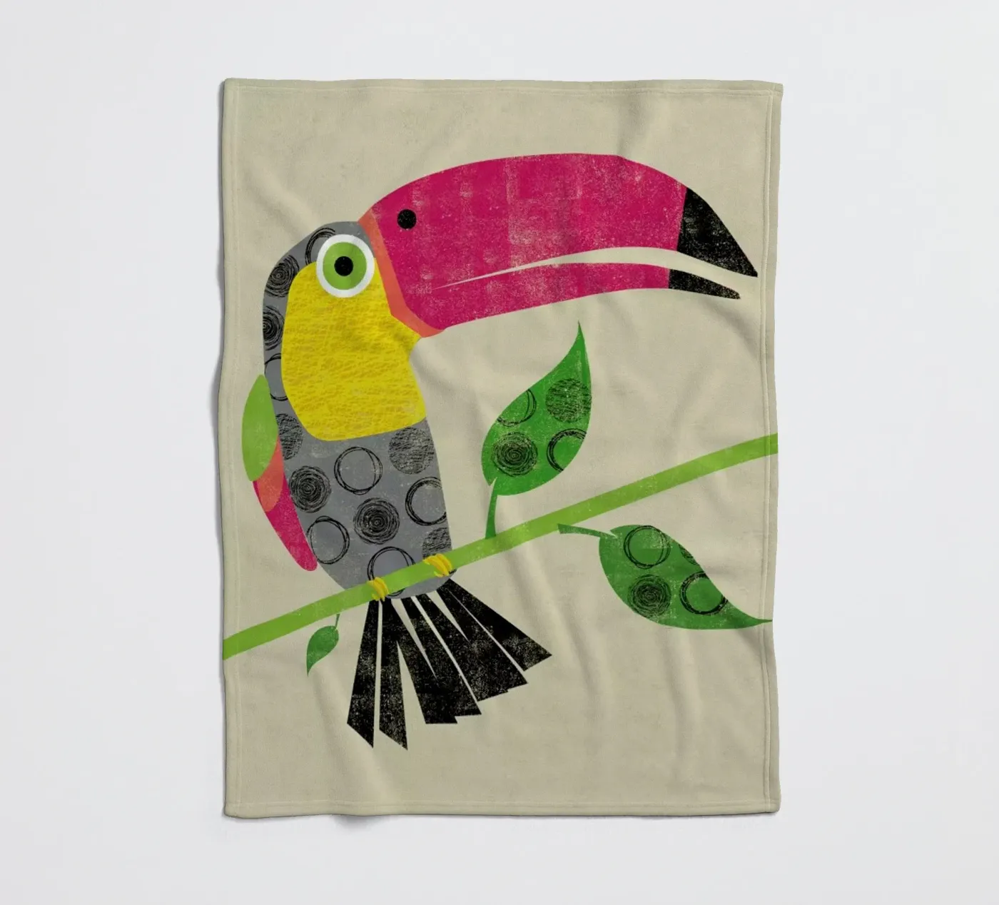 Toucan Fleecedecke von Rocket68