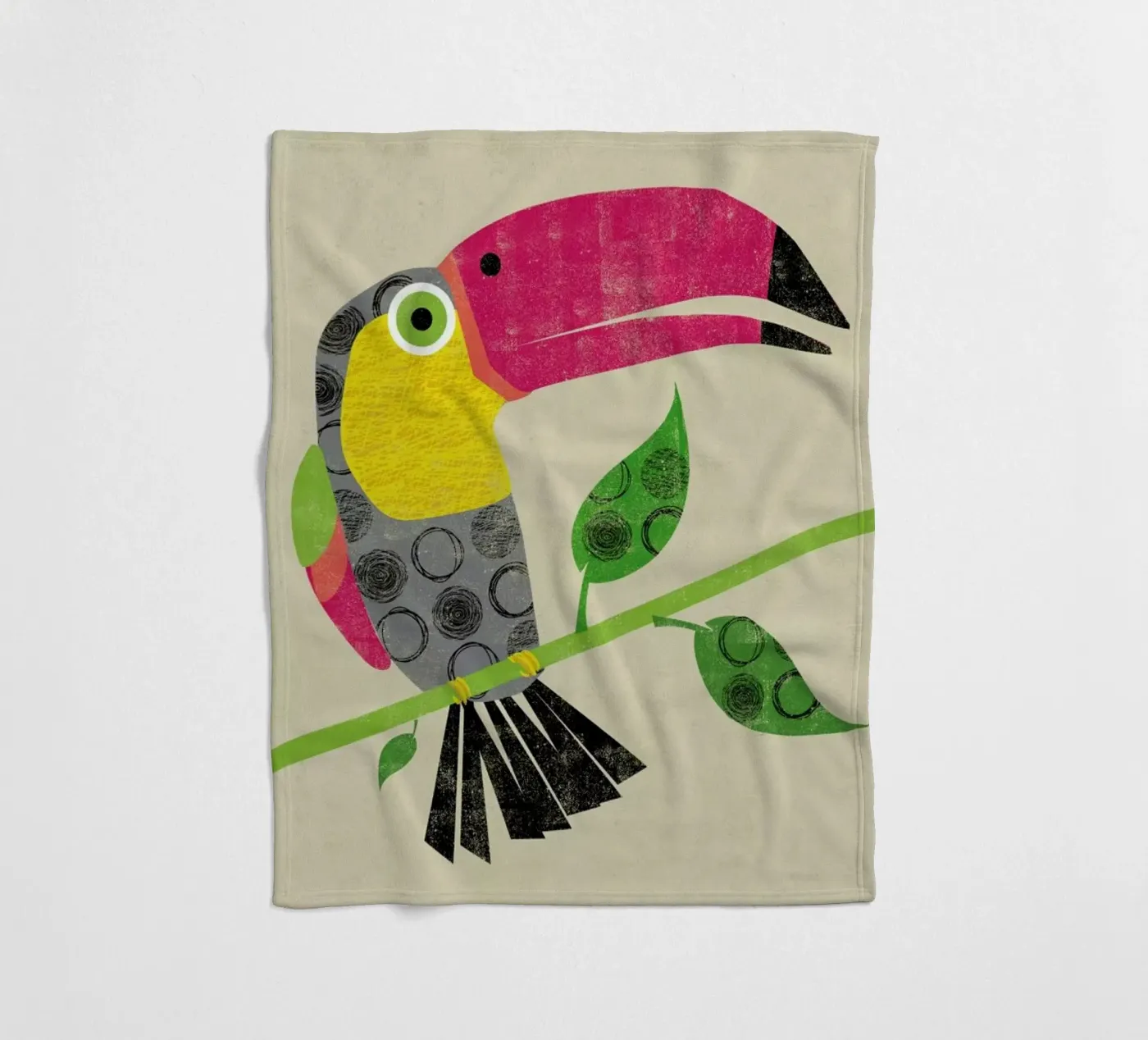 Toucan Fleecedecke von Rocket68