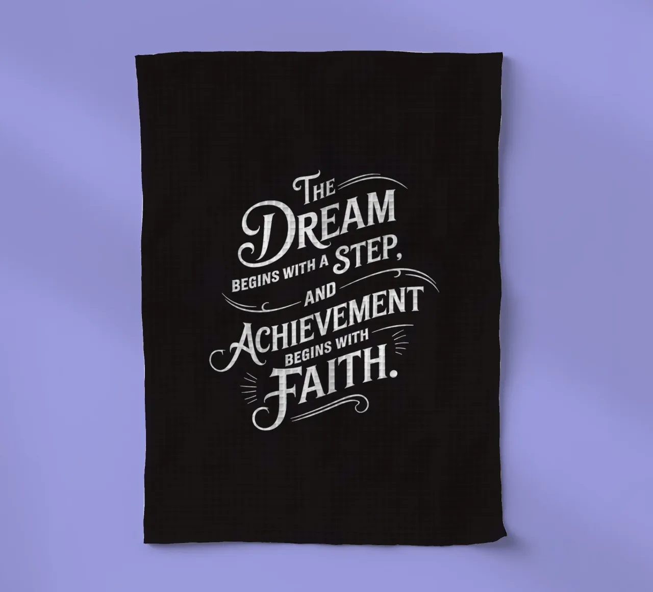 Le rêve commence par un pas, et l'accomplissement commence par un échec. torchon de logic