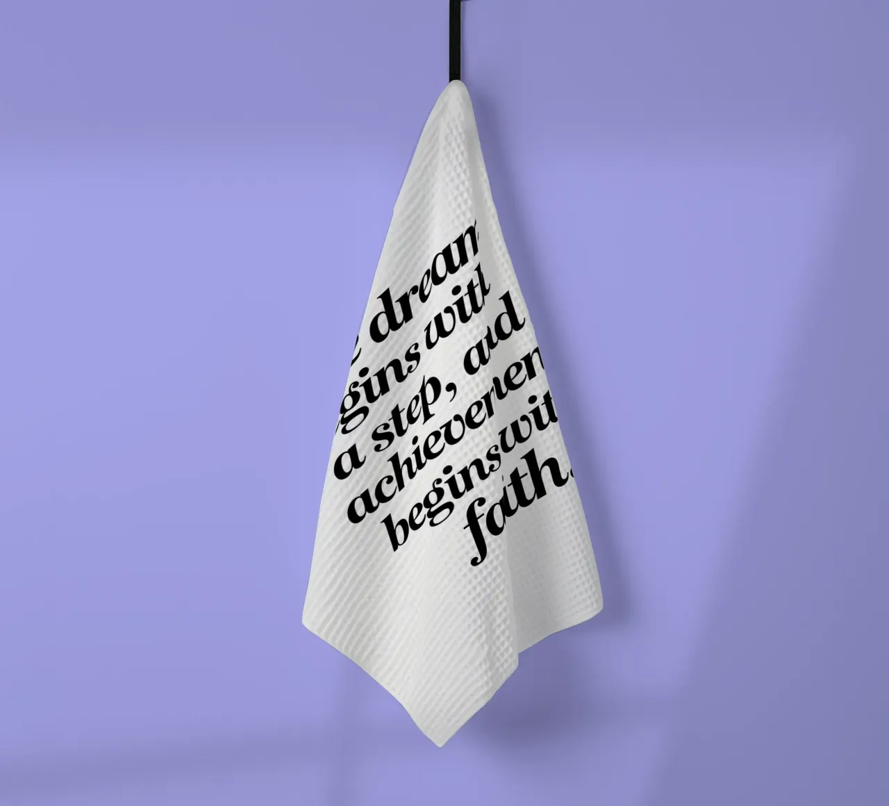 Le rêve commence par un pas, et l'accomplissement commence par une fa torchon de logic