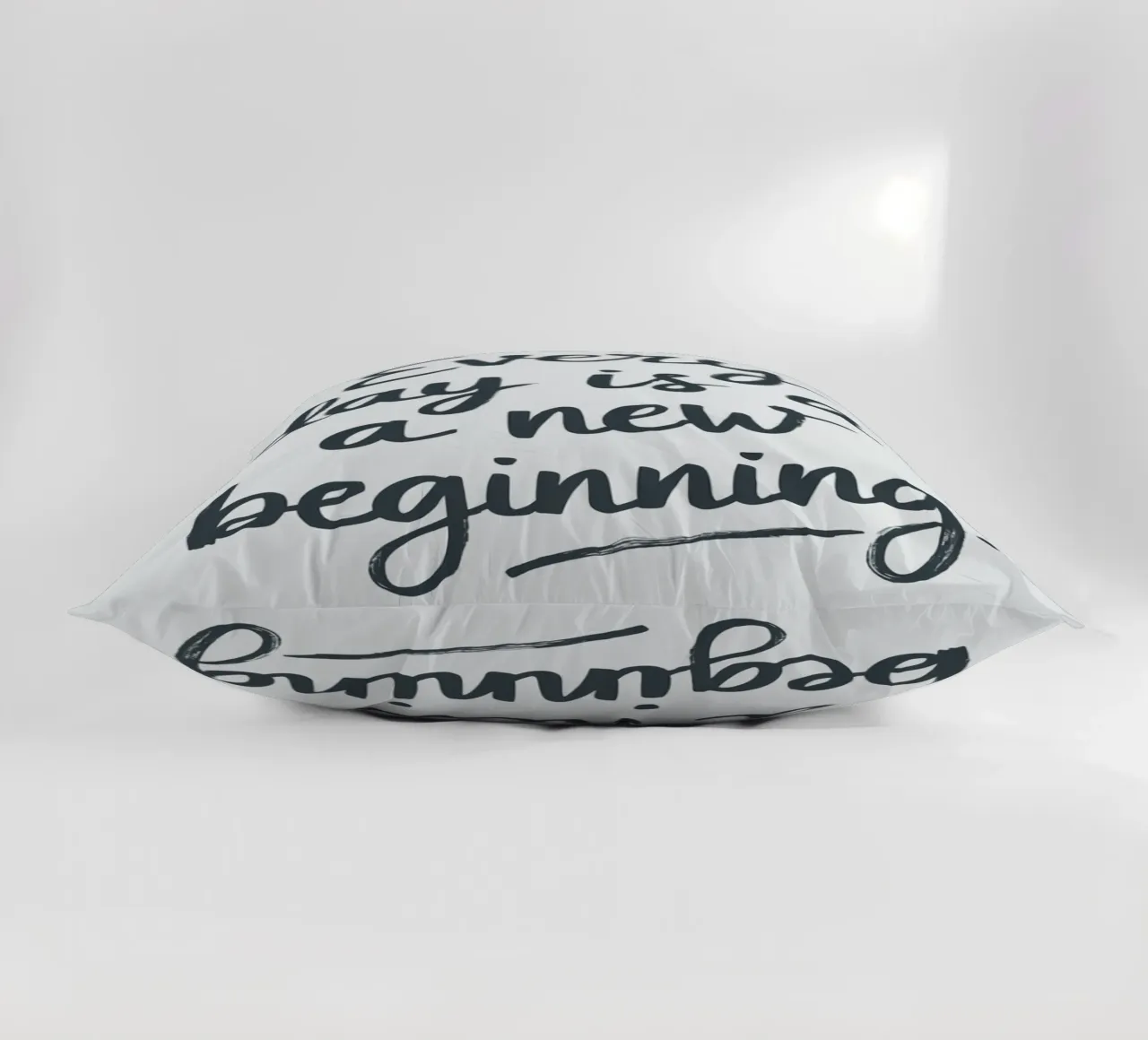 Every day is a new beginning decorative cushion by logic