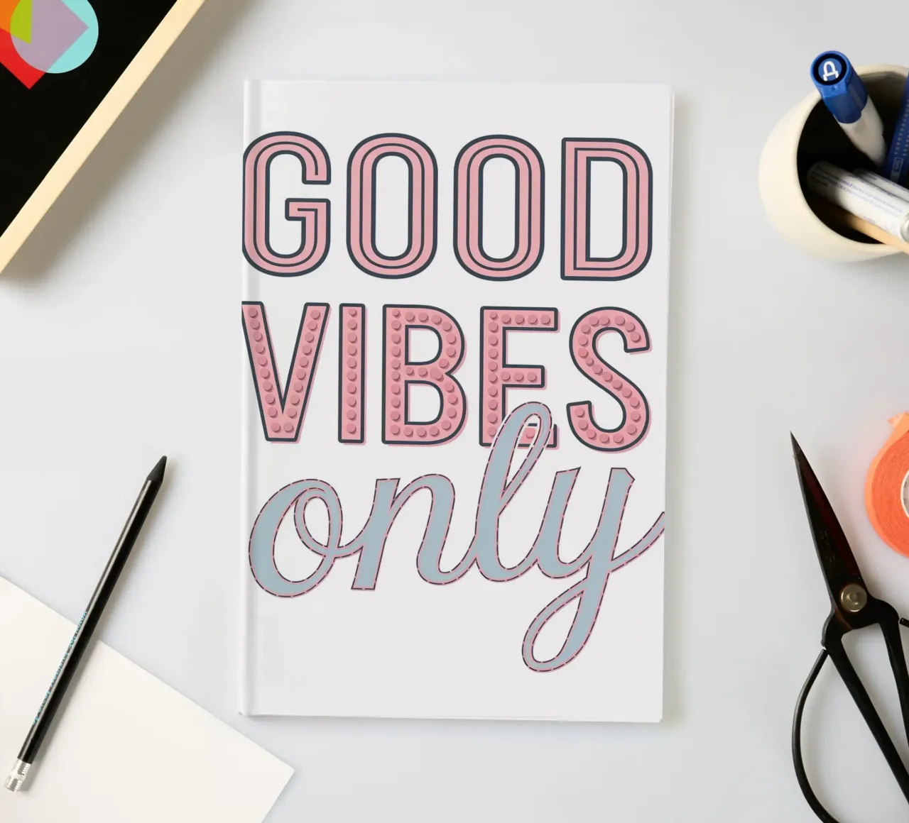 GOOD VIBES ONLY notebook by logic