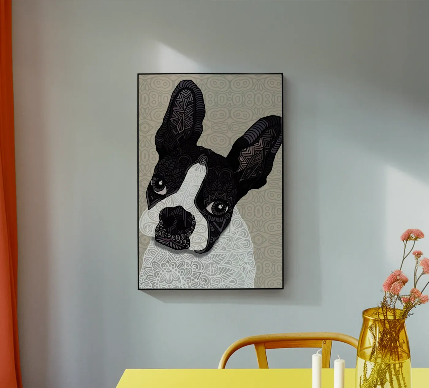 Boston Terrier plexiglass da Angelika Parker