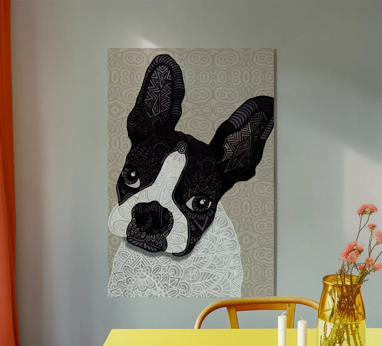 Boston Terrier plexiglass da Angelika Parker
