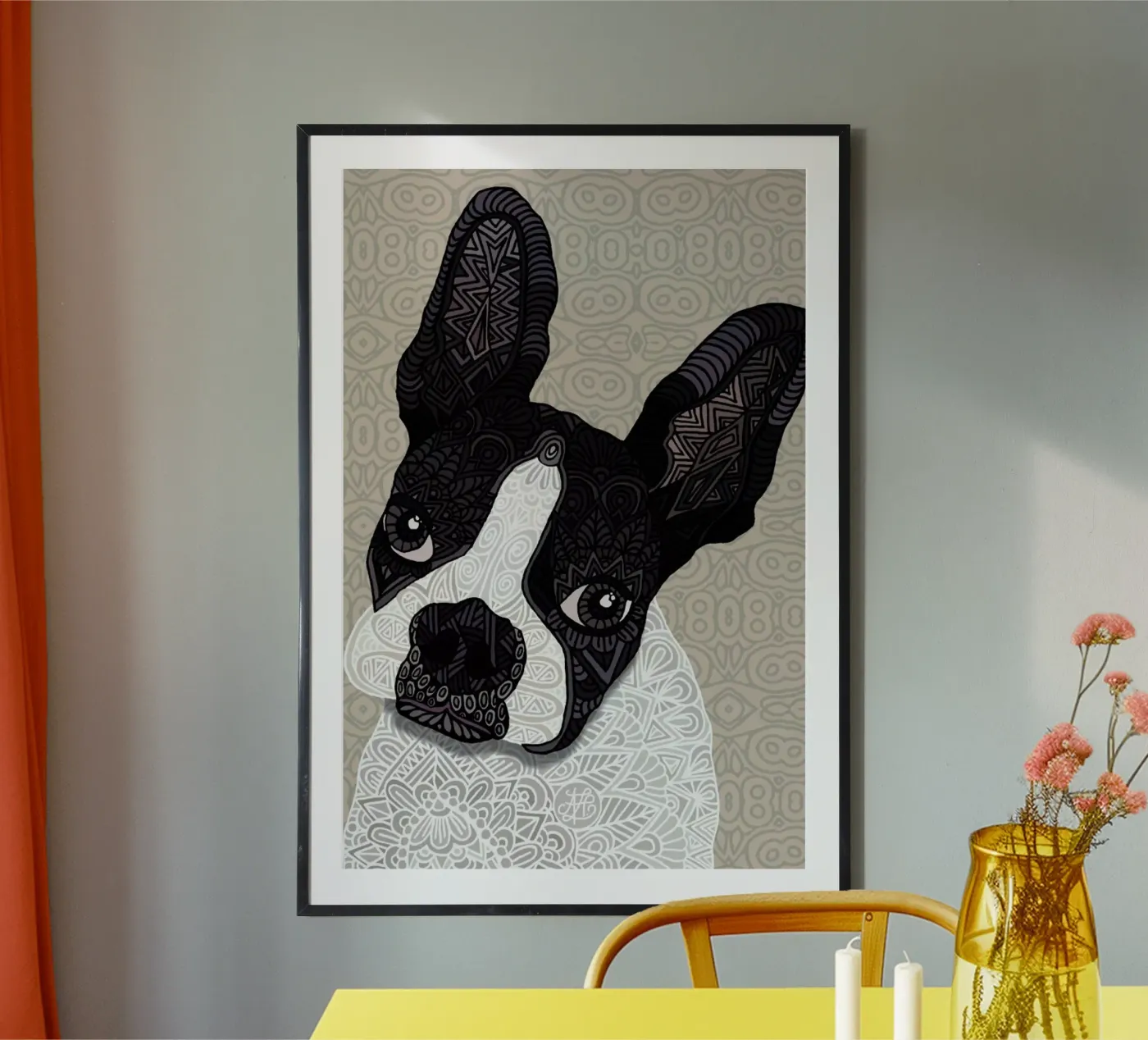 Boston Terrier poster da Angelika Parker
