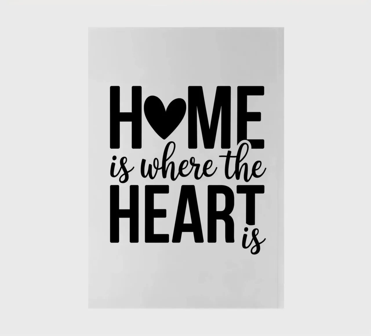 Home is where the heart is notebook by logic