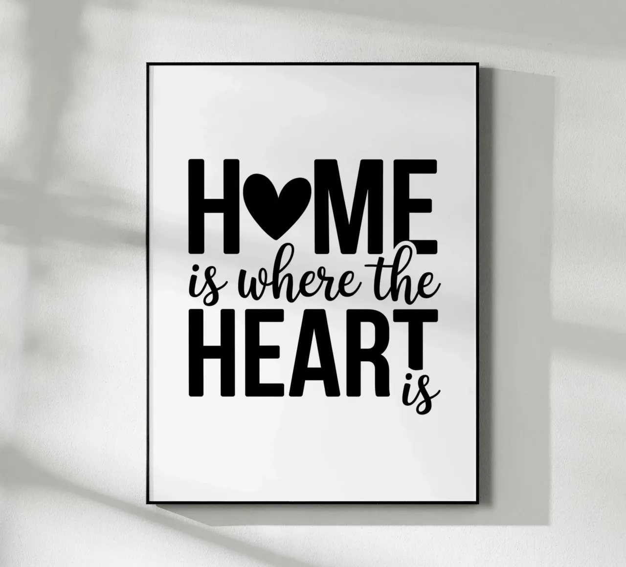 Home is where the heart is acrylic glass by logic