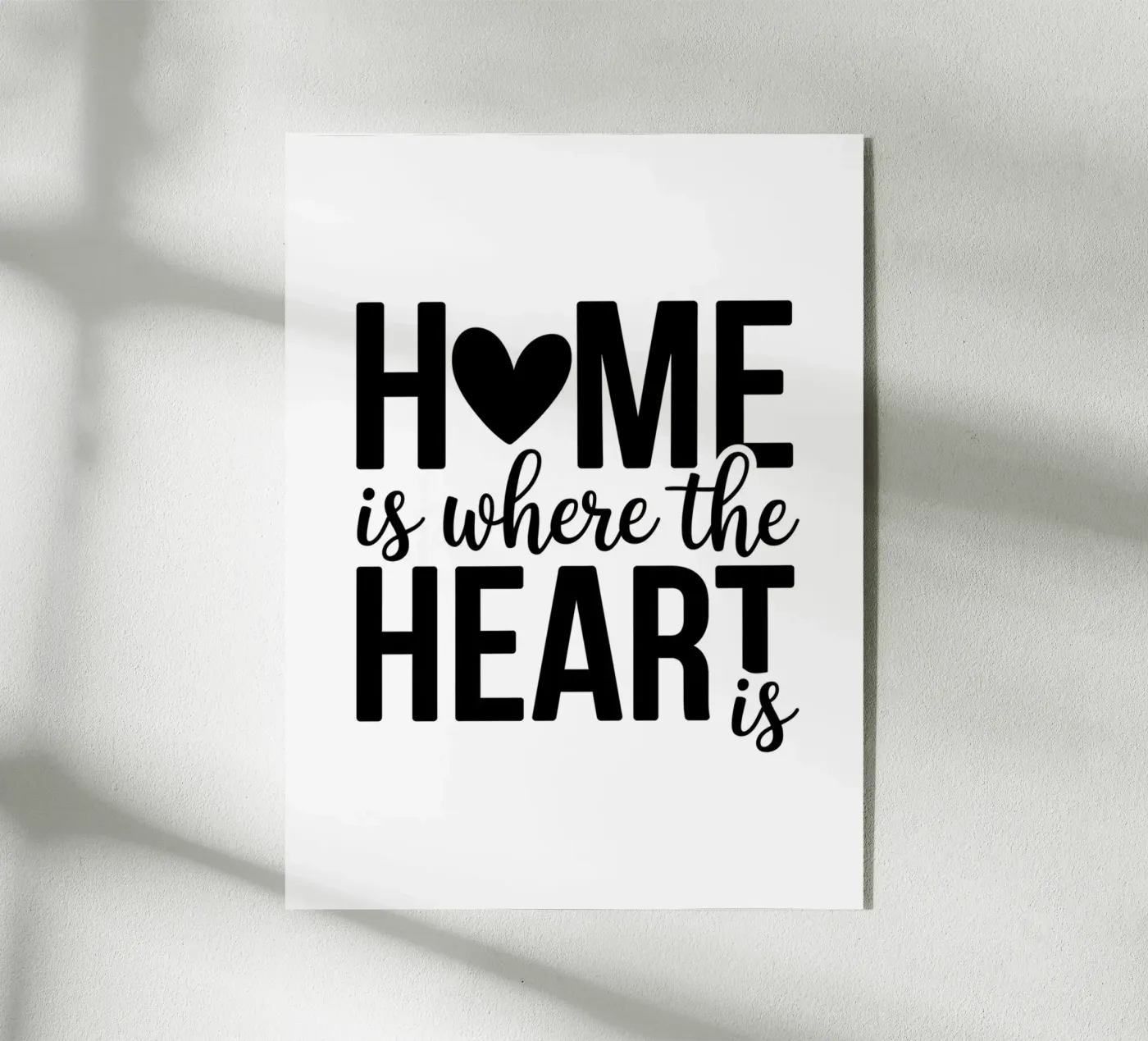 La casa è dove c'è il cuore plexiglass da logic