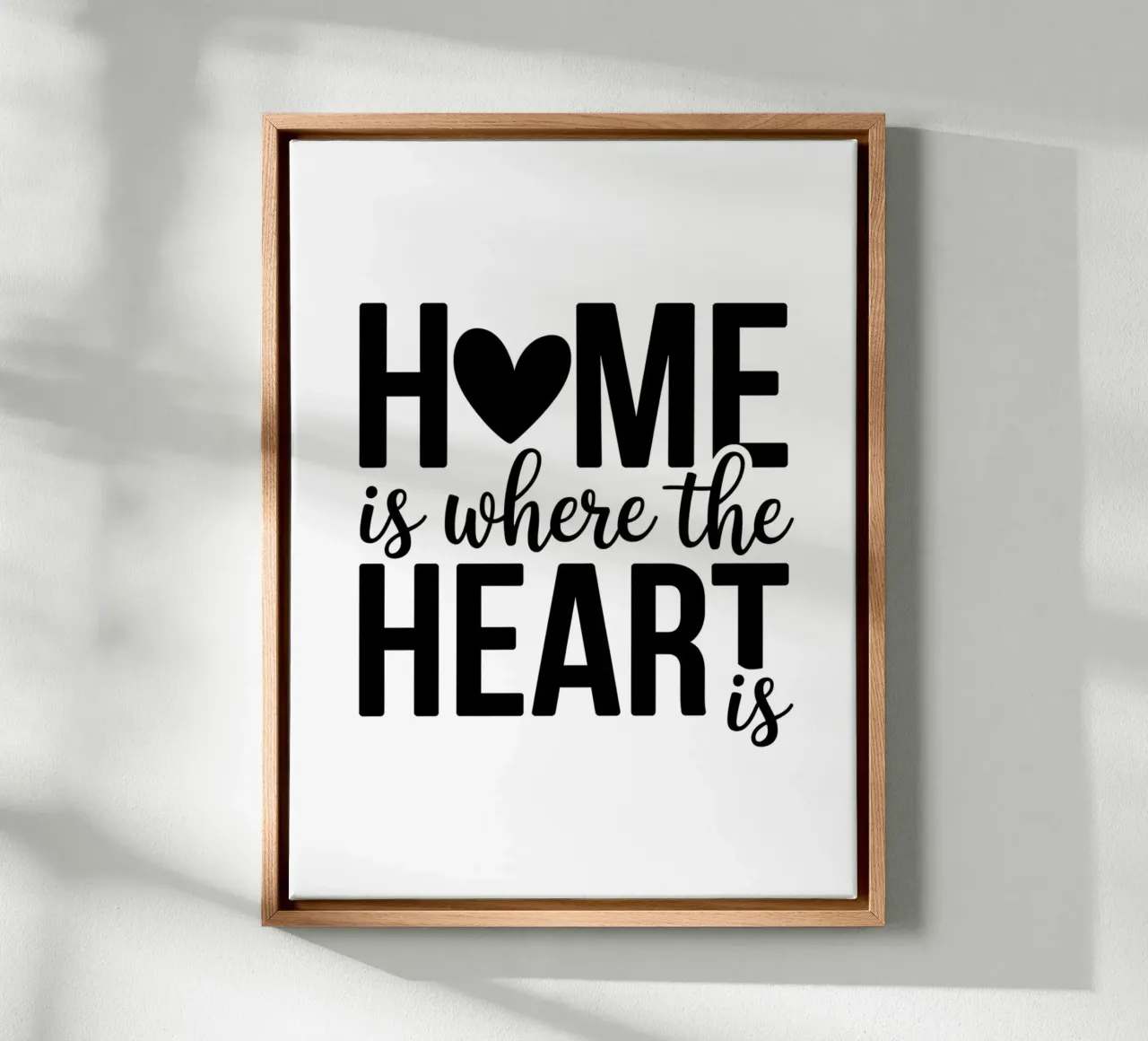 Home is where the heart is canvas by logic