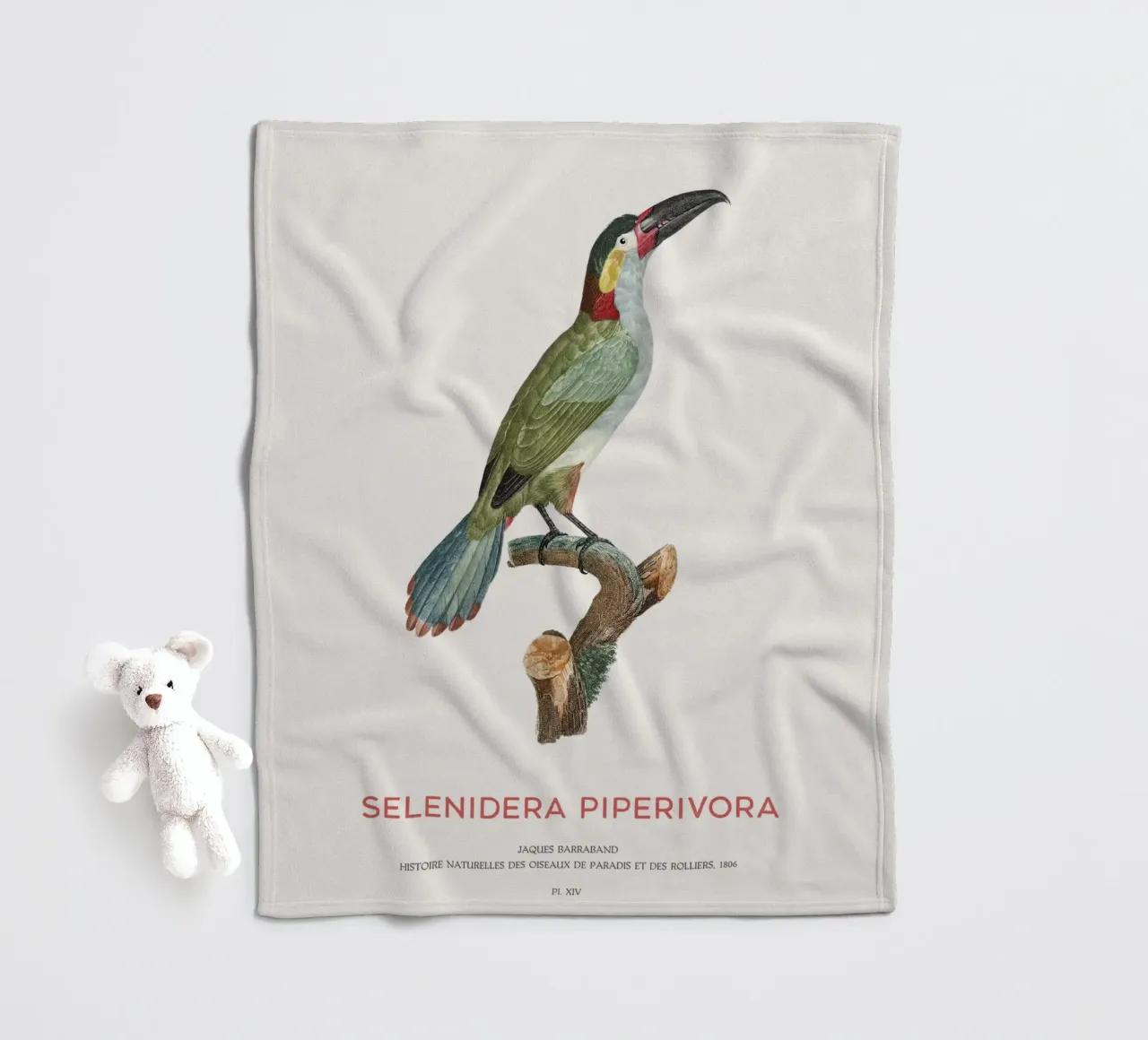 Guianatukanet oder Selenidera piperivora Fleecedecke von Vintagrafica