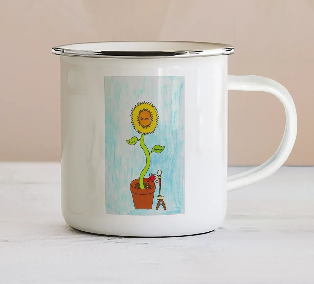 Dream Flower tazza in smalto da HorizonFlow