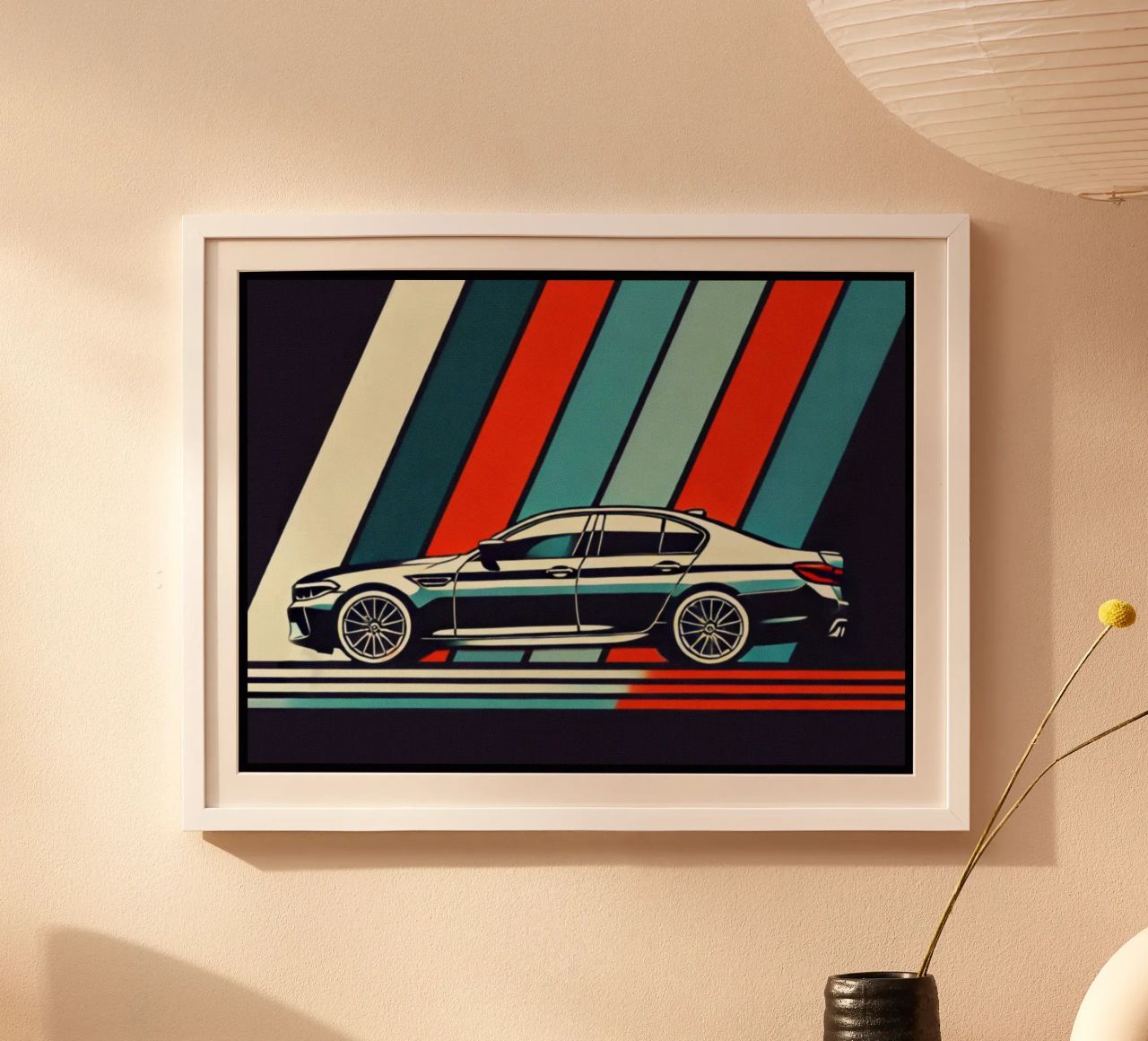 BMW M5 - Impression de poster vintage poster de posterprints-by-nomad