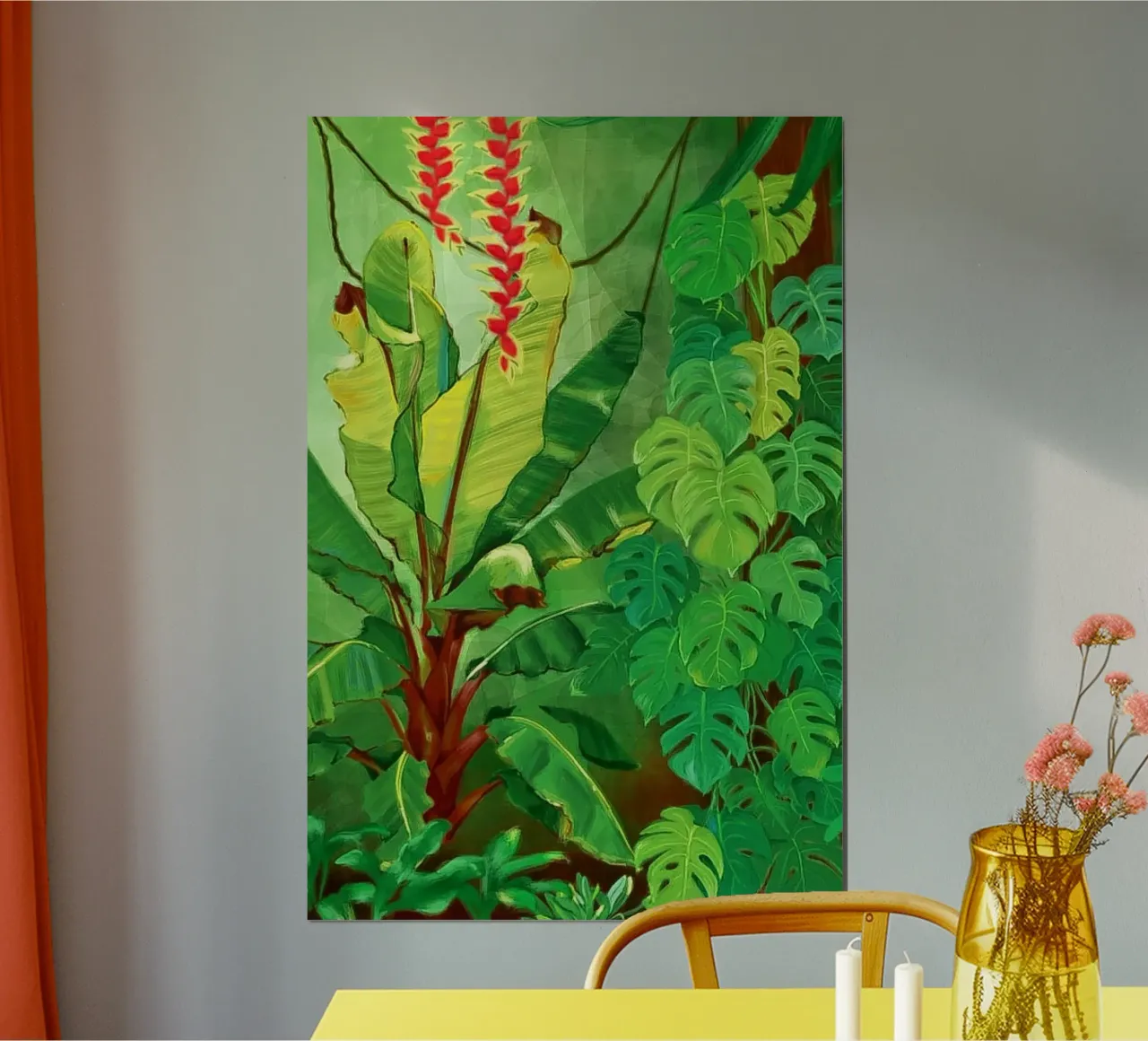 Jungle 2 poster with aluminum frame by Klo~