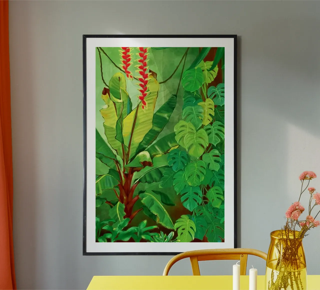 Jungle 2 poster with aluminum frame by Klo~