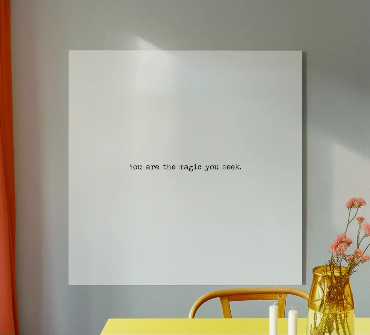 You Are the Magic You Seek - minimalist quote Acryl-Glas von Summer Soul Co. - Quotes