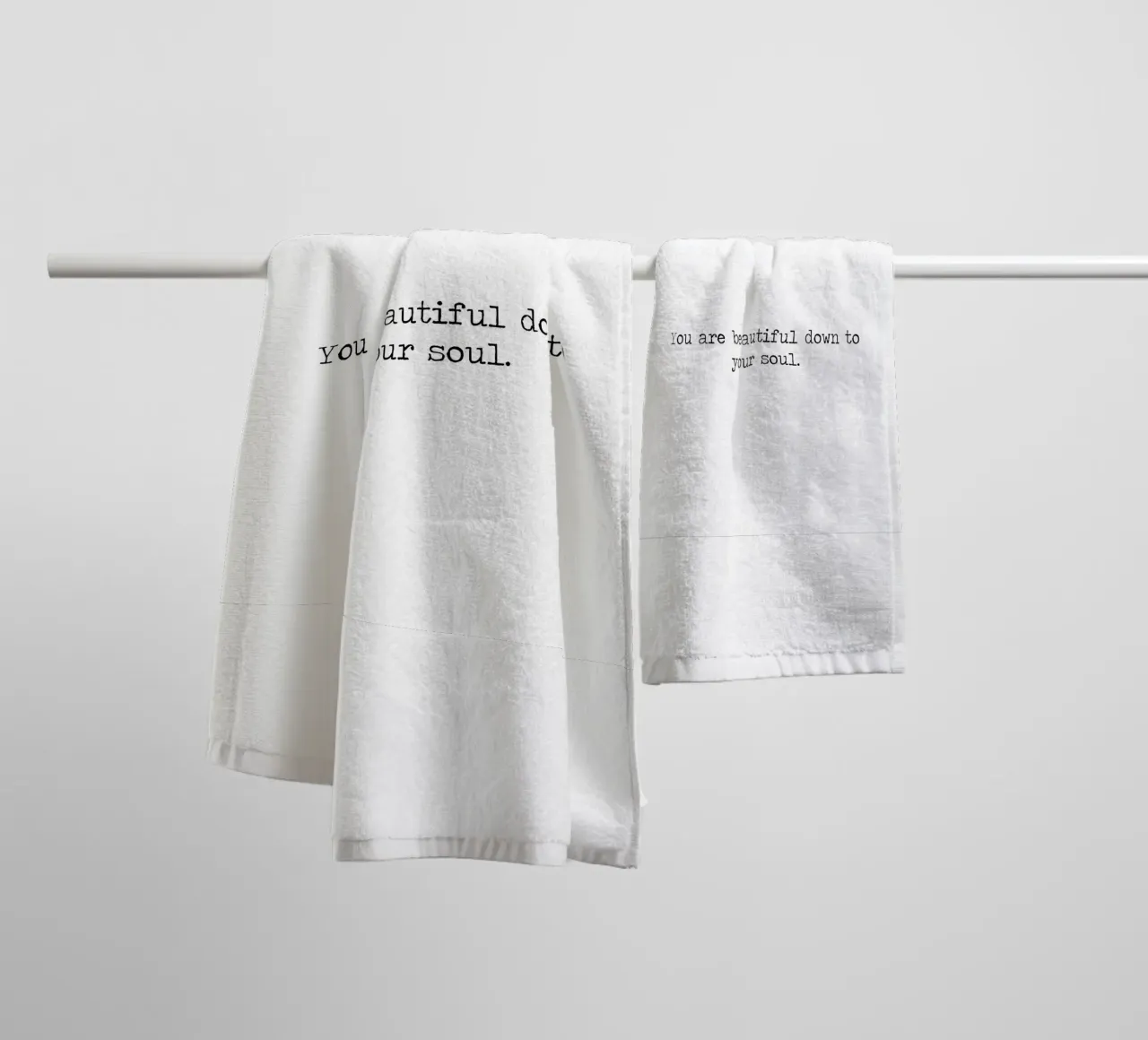 You are Beautiful Down To Your Soul - quote towel by Summer Soul Co. - Quotes