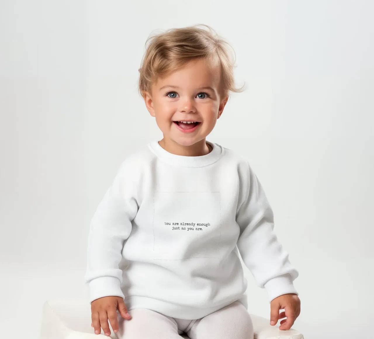 Ya eres suficiente tal como eres - cita sudadera de bebé de Summer Soul Co. - Quotes