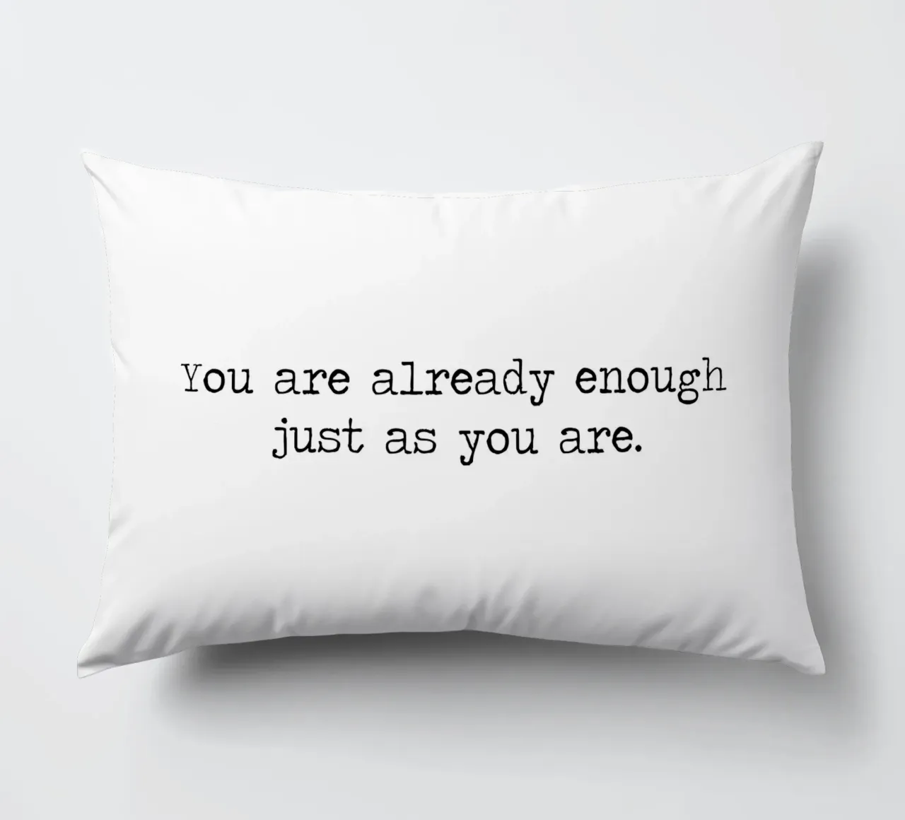 Du bist bereits genug, so wie du bist - Zitat Kissen von Summer Soul Co. - Quotes