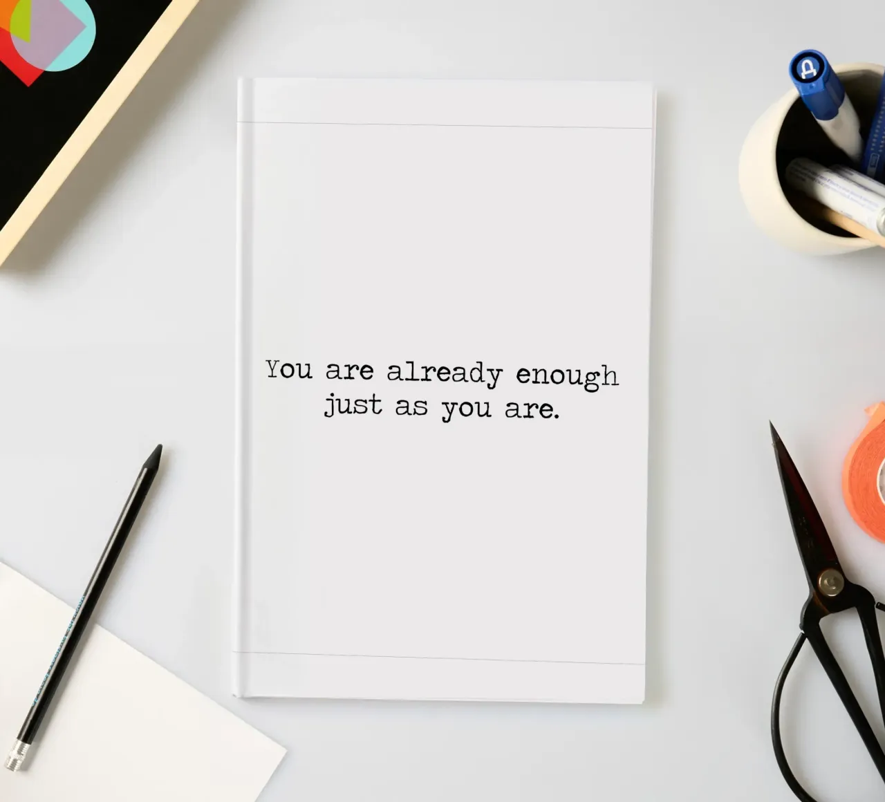 You Are Already Enough Just As You Are - quote notebook by Summer Soul Co. - Quotes