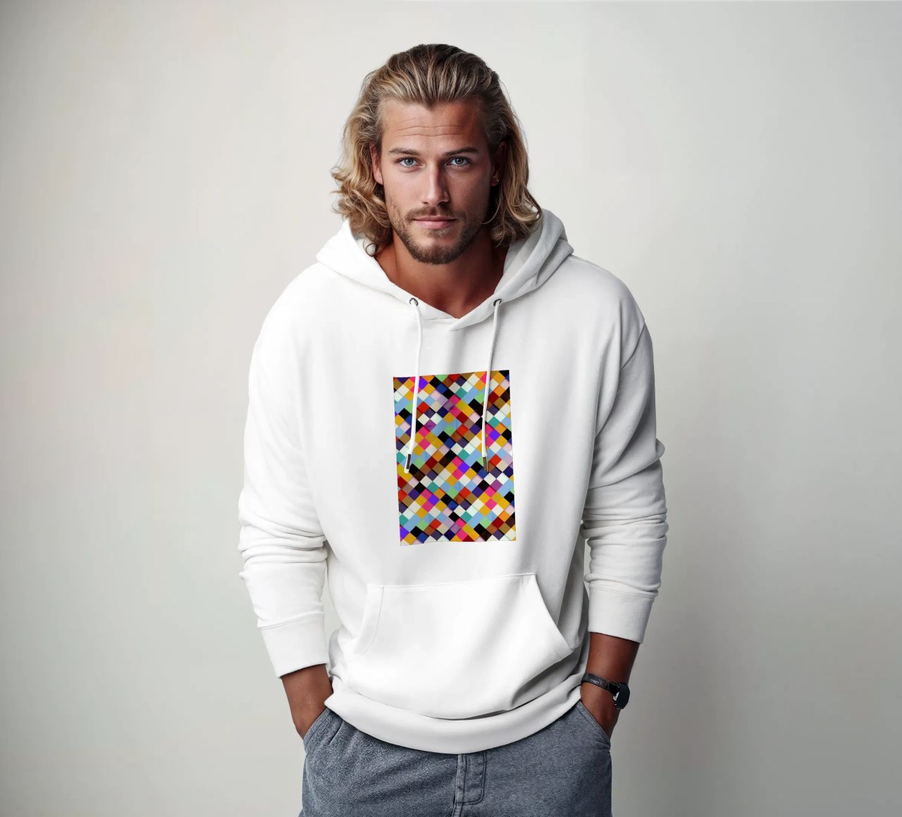 Pass this bold felpa con cappuccio da Danny Ivan