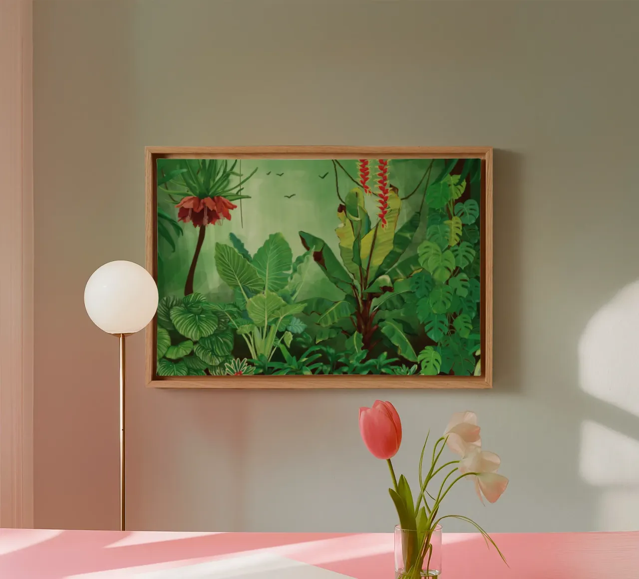 Jungle 1 tela con Cornice a cassetta da Klo~