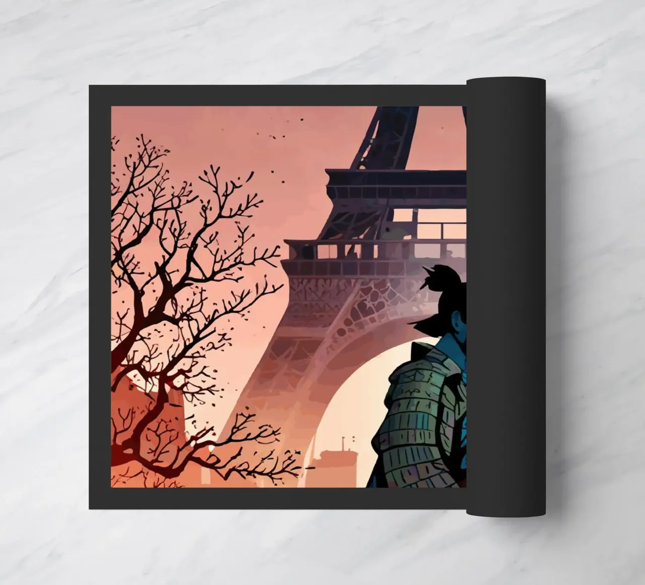 Il samurai dell'Alba Eiffel zerbino da artdesign1985