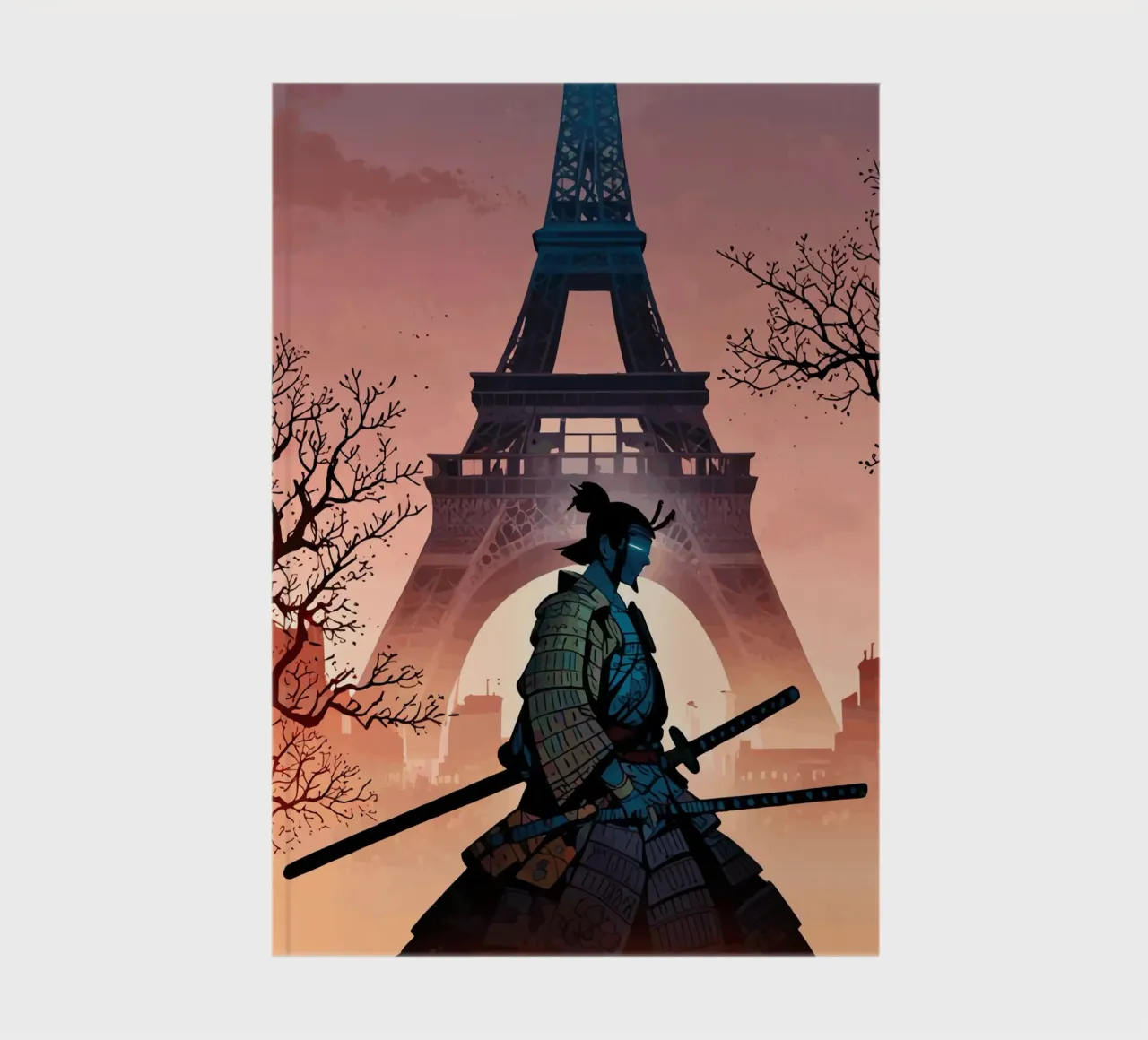 Samouraï de l'Aube Eiffel carnet de notes de artdesign1985