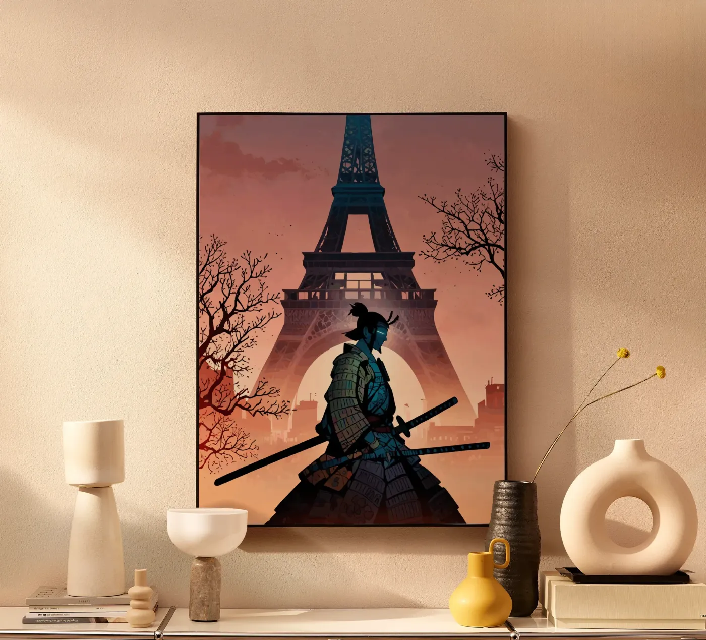 Samurai of the Eiffel Dawn plexiglass da artdesign1985