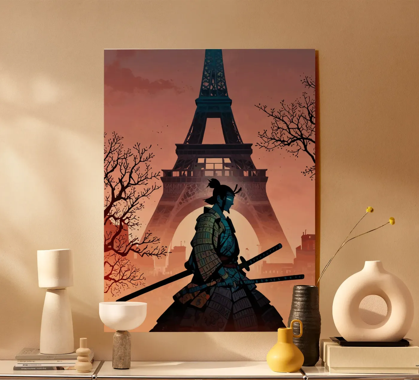 Samurai of the Eiffel Dawn plexiglass da artdesign1985