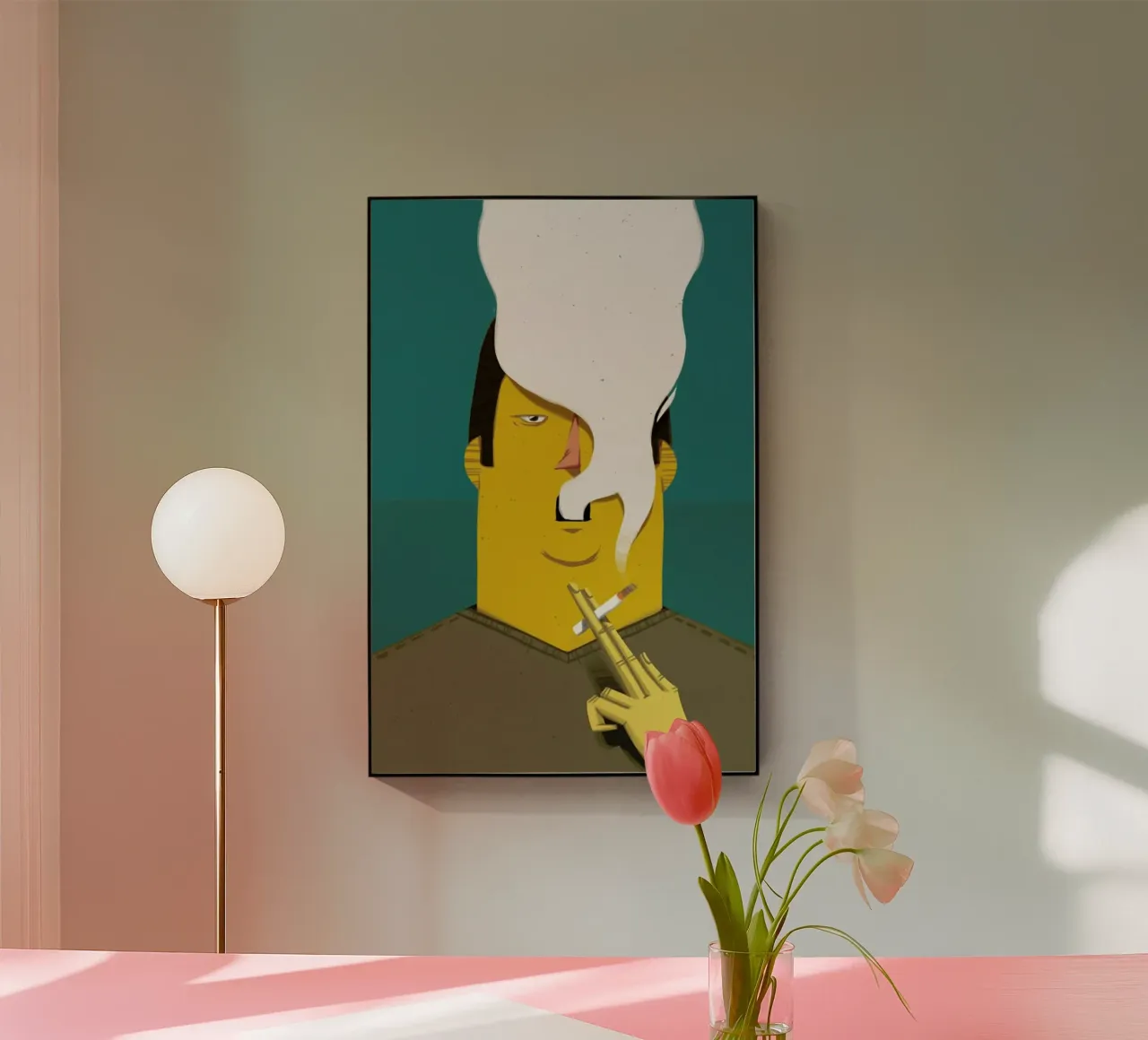 Smoking acrylic glass by Caio Beltrão