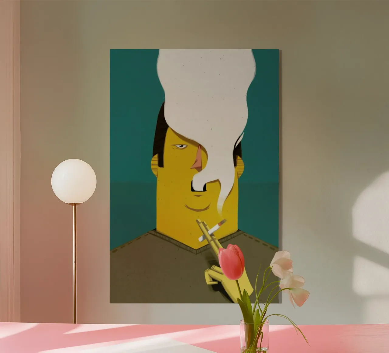 Smoking acrylic glass by Caio Beltrão