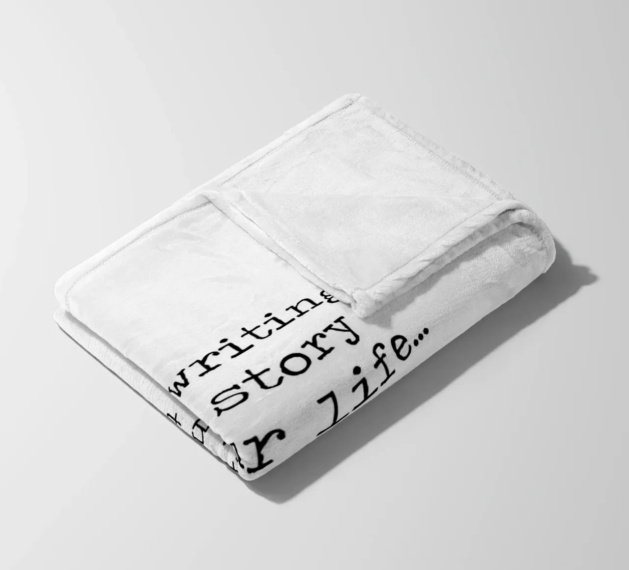 Don't let anyone else hold the pen to your life story quote fleece blanket by Summer Soul Co. - Quotes