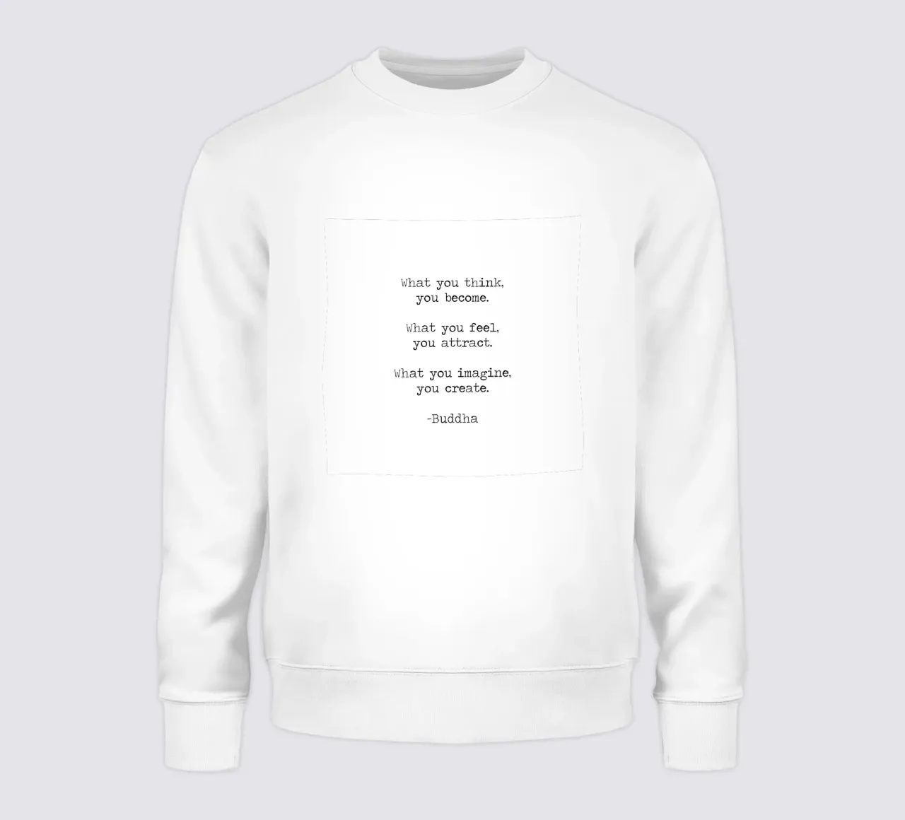 "Ce que vous pensez, vous le devenez" - Buddha Citation d'un enseignement bouddhiste sweat de Summer Soul Co. - Quotes