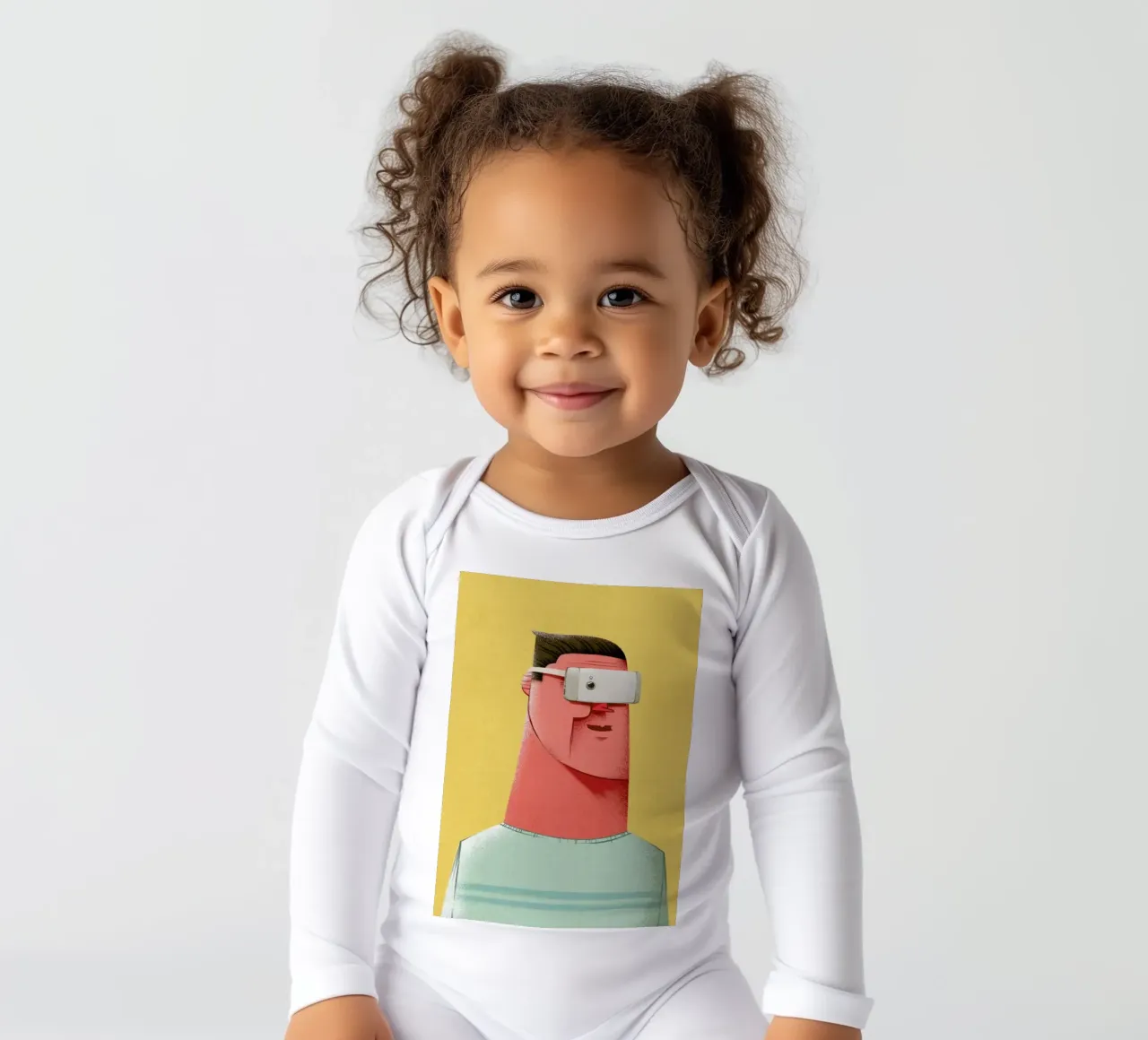 New Reality Langarm Babybody von Caio Beltrão
