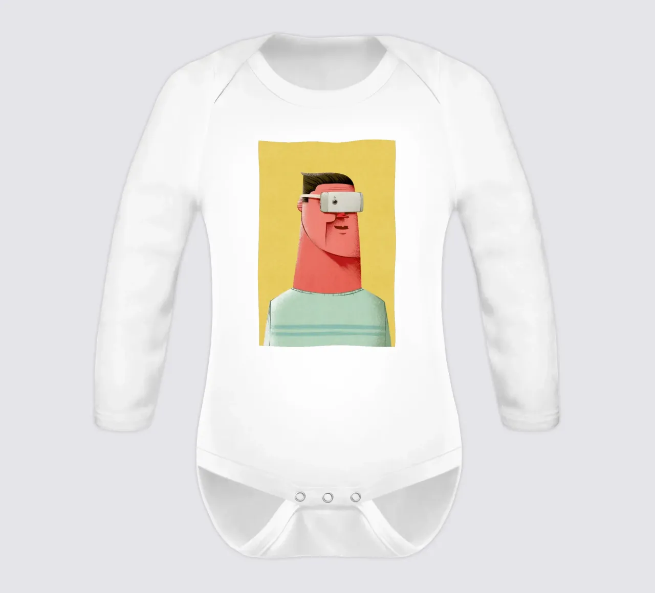 New Reality Langarm Babybody von Caio Beltrão
