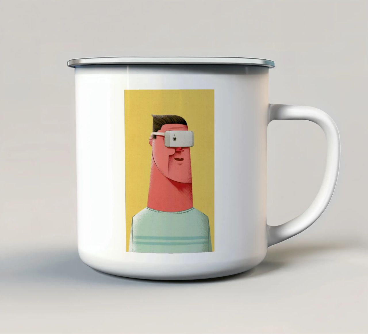 New Reality tazza in smalto da Caio Beltrão