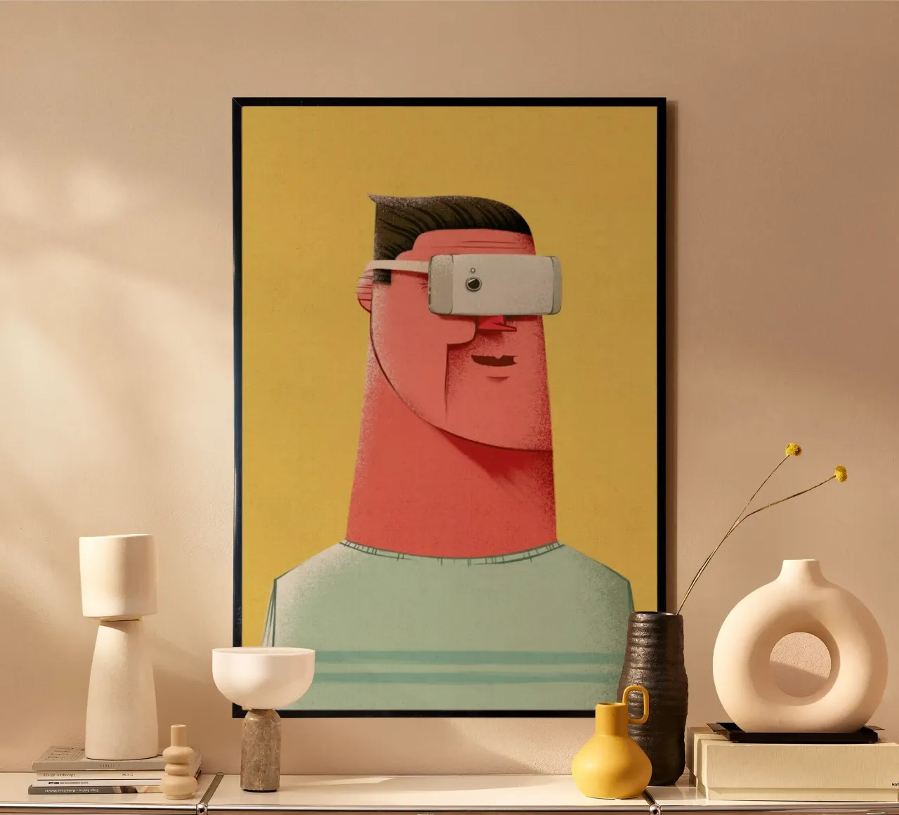 New Reality poster con telaio in alluminio da Caio Beltrão