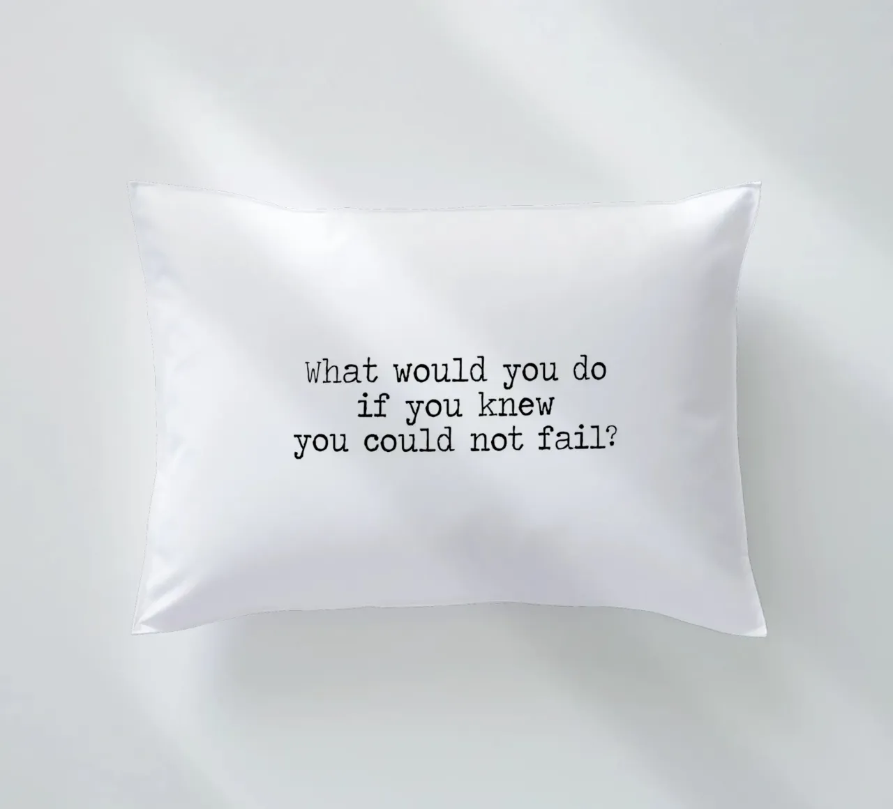 What would you do if you knew you could not fail - quote decorative cushion by Summer Soul Co. - Quotes