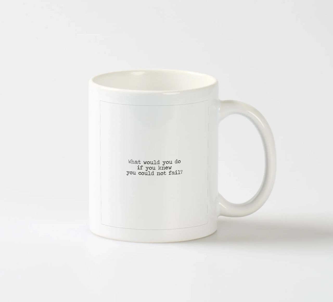 Cosa fareste se sapeste di non poter fallire - citazione tazza in ceramica da Summer Soul Co. - Quotes