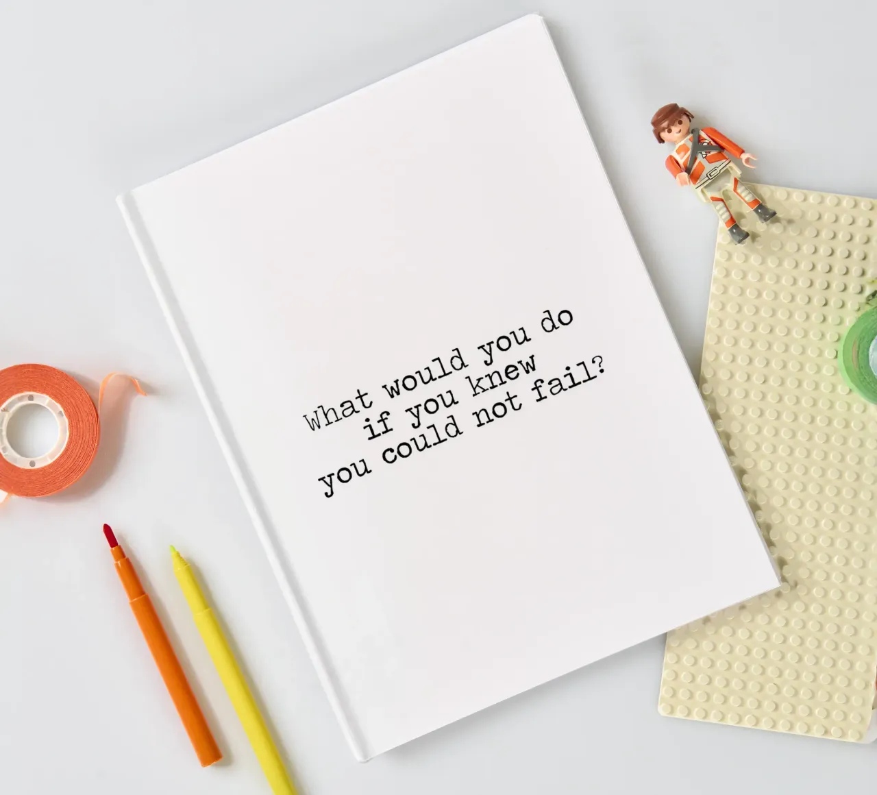 What would you do if you knew you could not fail - quote notebook by Summer Soul Co. - Quotes
