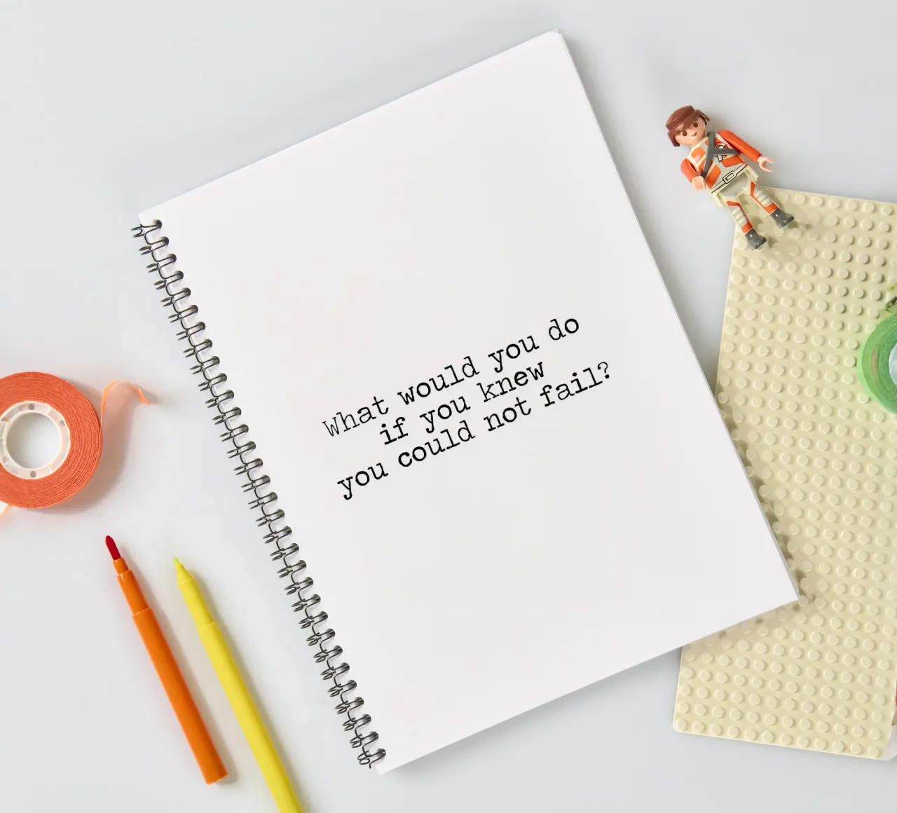 What would you do if you knew you could not fail - quote spiral notebook by Summer Soul Co. - Quotes
