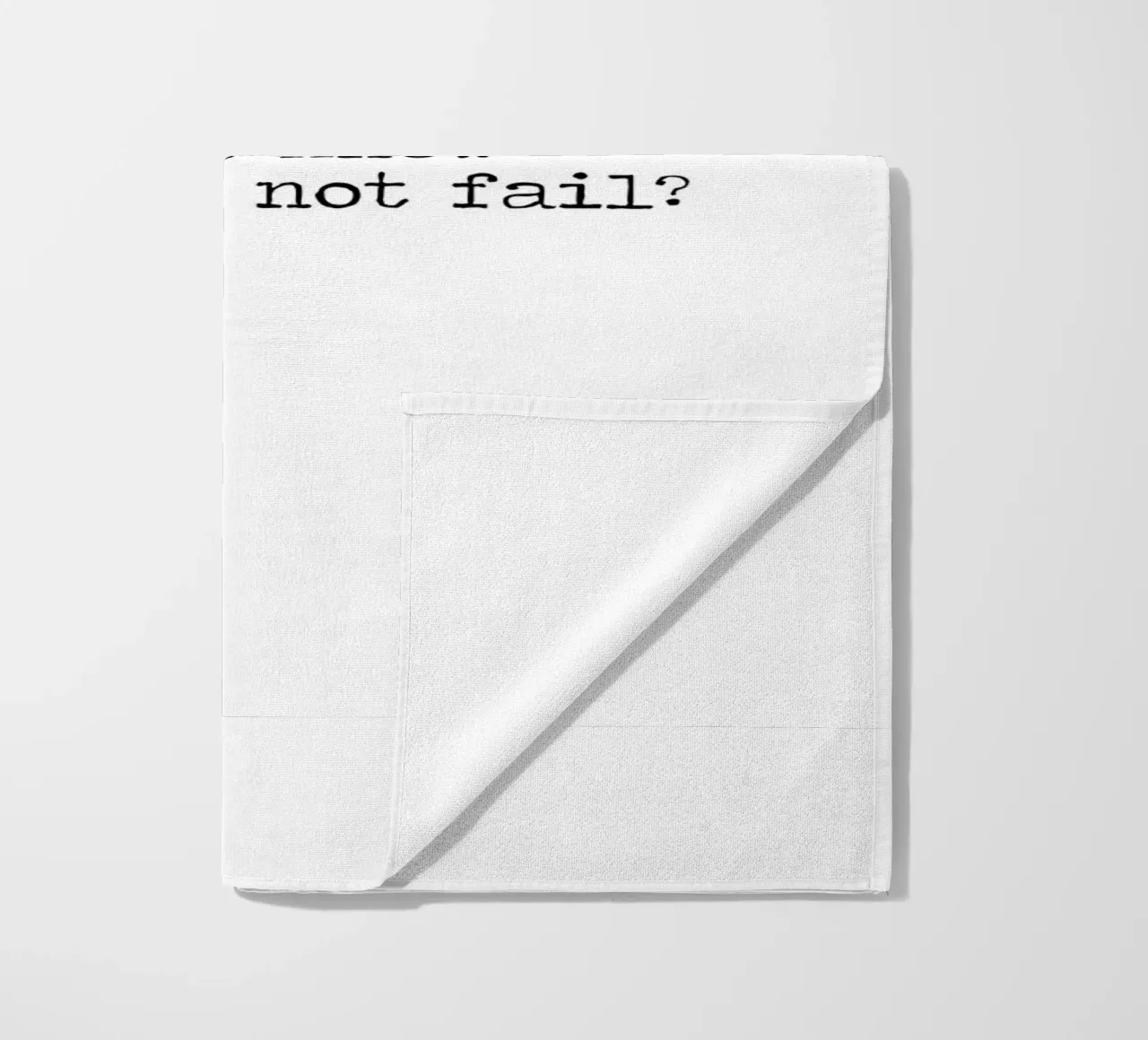 Cosa fareste se sapeste di non poter fallire - citazione telo mare da Summer Soul Co. - Quotes