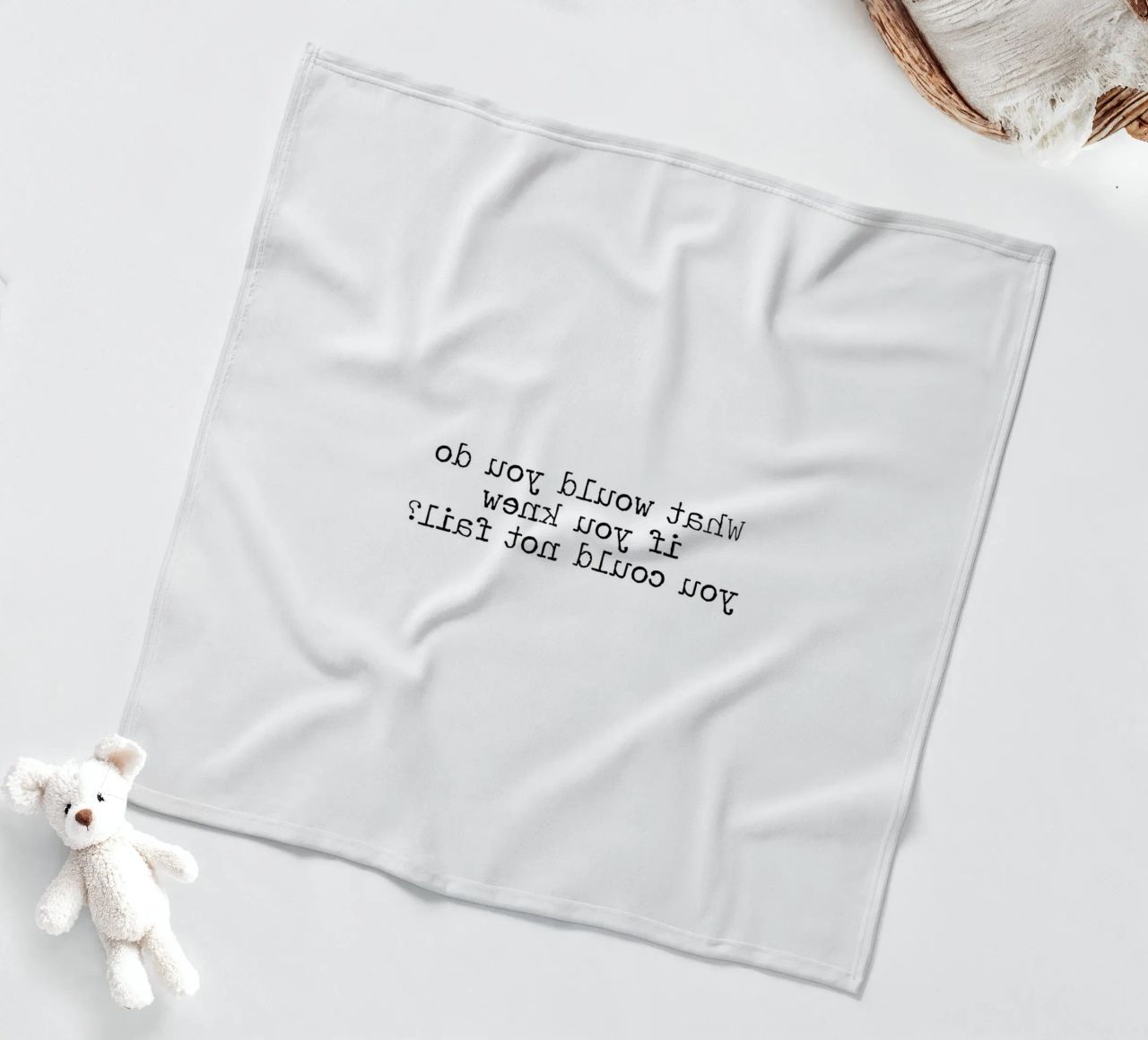 What would you do if you knew you could not fail - quote fleece blanket by Summer Soul Co. - Quotes