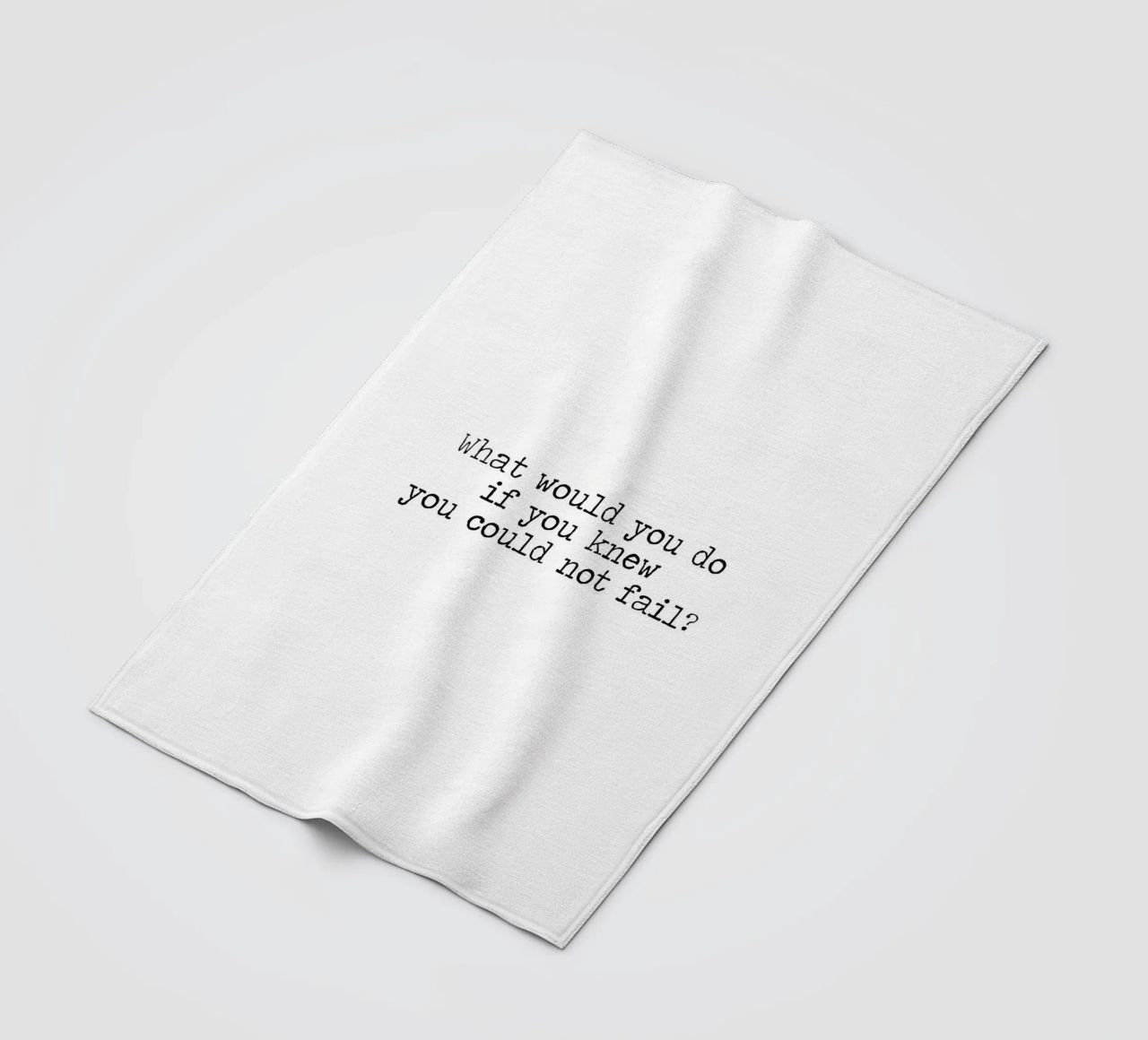 What would you do if you knew you could not fail - quote fleece blanket by Summer Soul Co. - Quotes