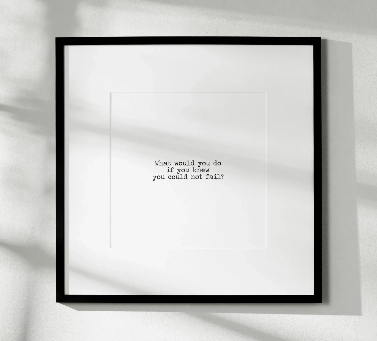 What would you do if you knew you could not fail - quote hahnemühle by Summer Soul Co. - Quotes