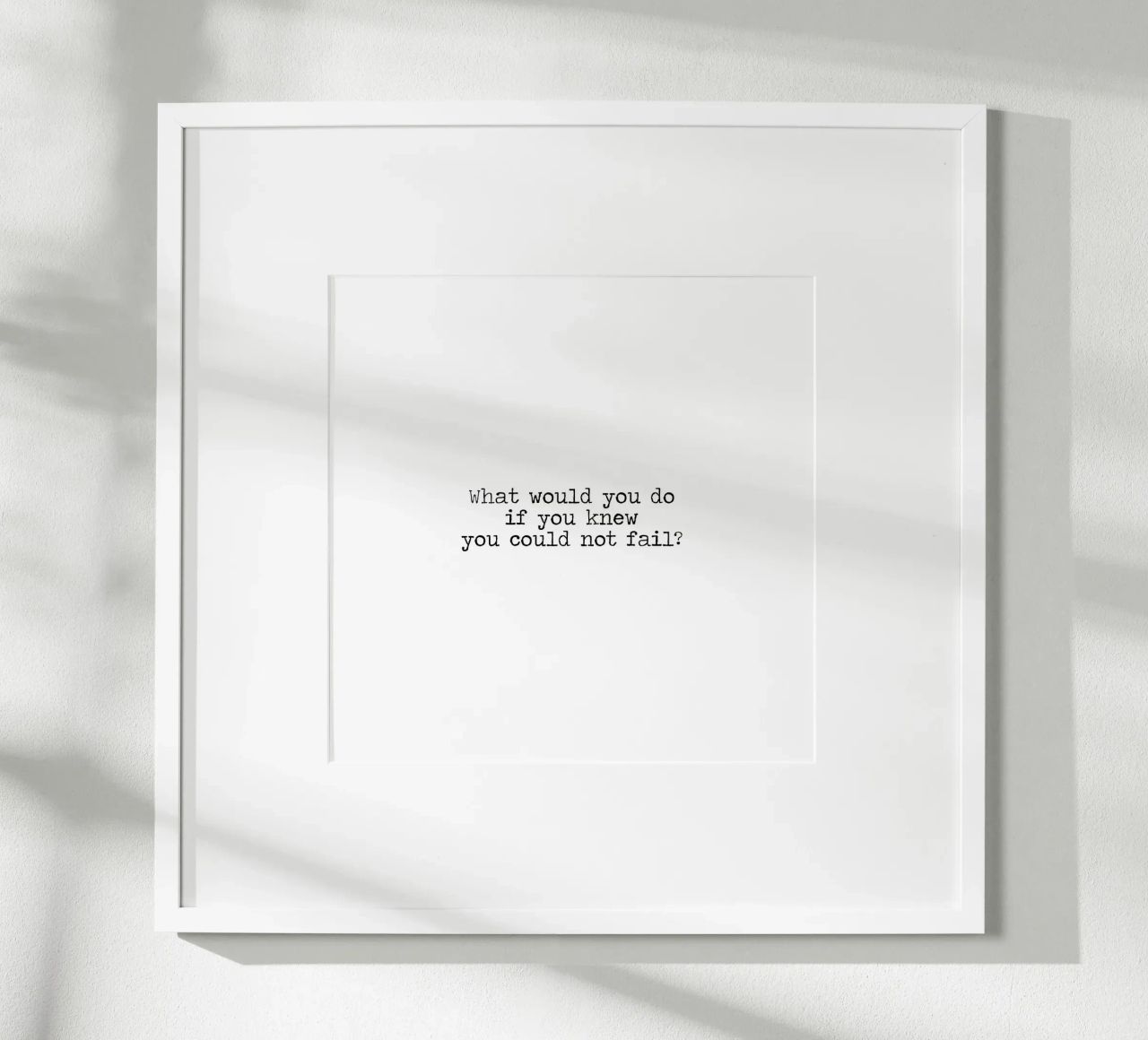 What would you do if you knew you could not fail - quote hahnemühle by Summer Soul Co. - Quotes