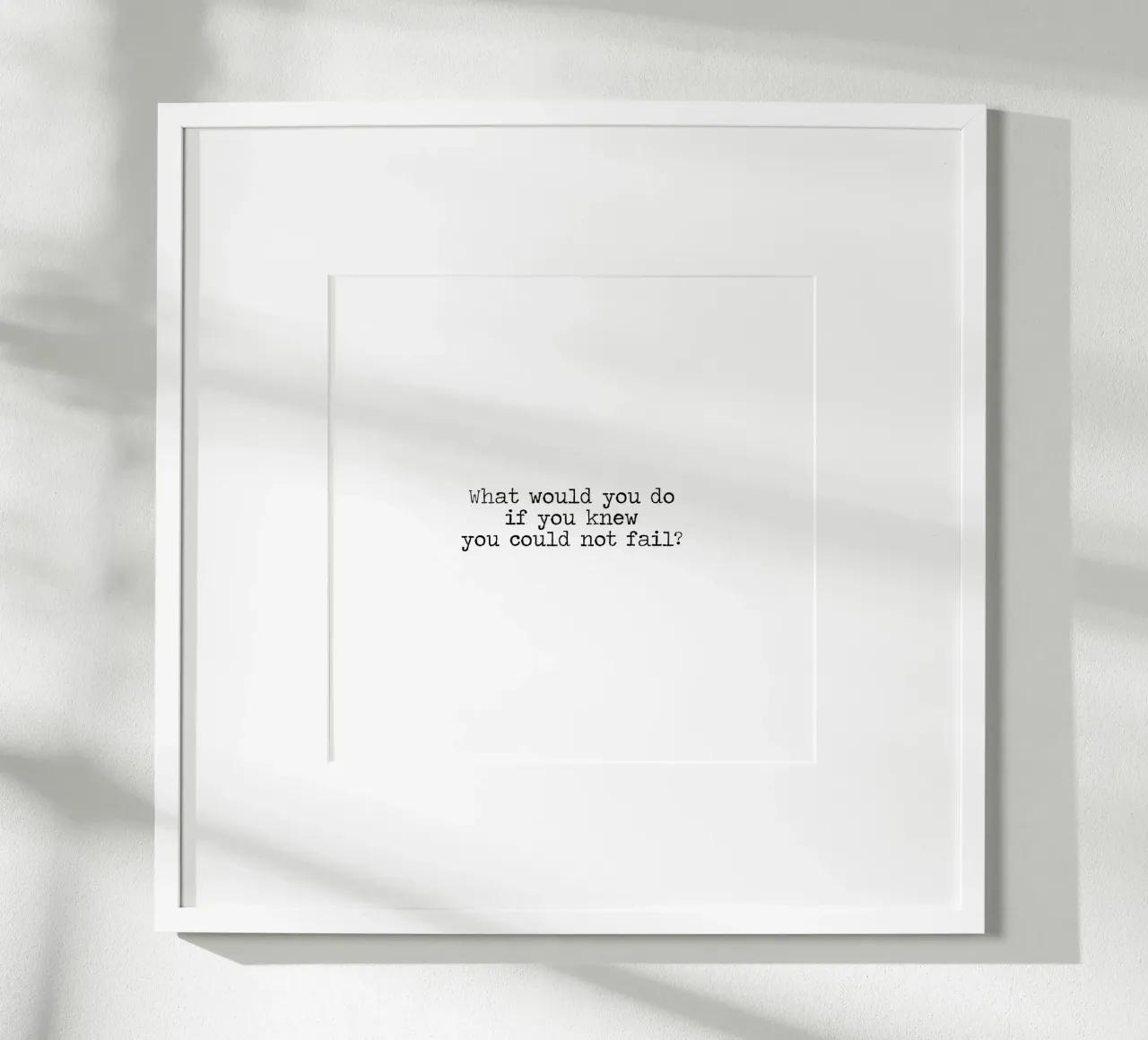 Was würden Sie tun, wenn Sie wüssten, dass Sie nicht versagen können - Zitat Hahnemühle von Summer Soul Co. - Quotes