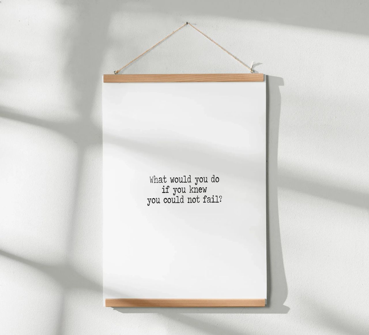 What would you do if you knew you could not fail - quote hahnemühle by Summer Soul Co. - Quotes